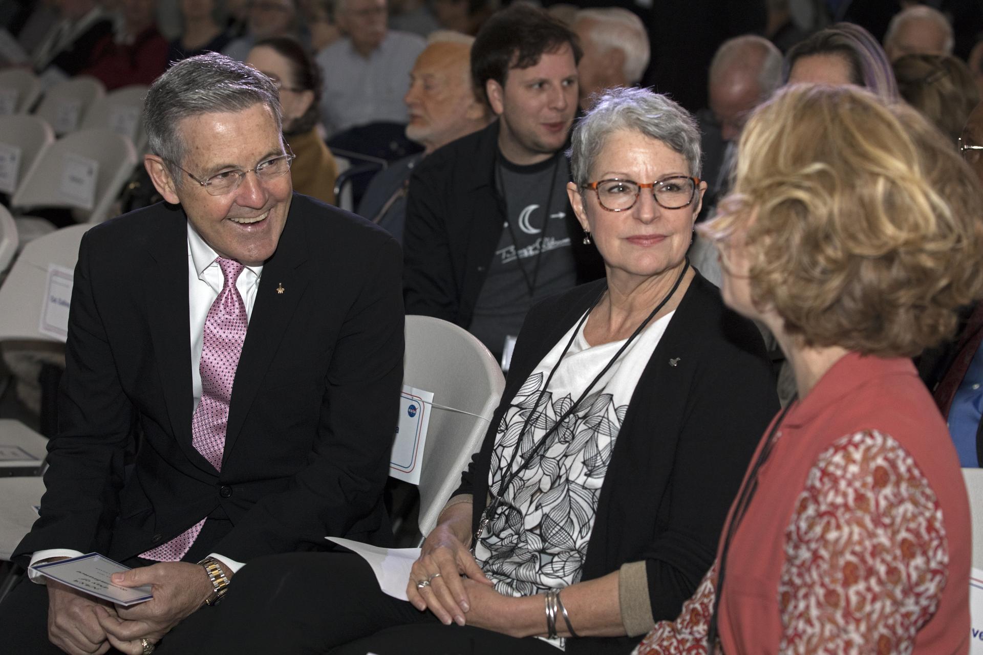 Kennedy Space Center Director Bob Cabana speaks to family members at the 2018 NASA Day of Remembrance. 