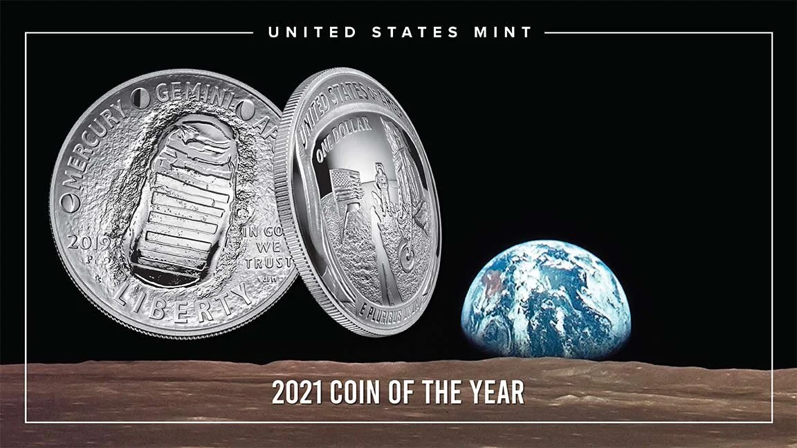 APOLLO 11 COMMEMORATIVE COIN OFFICIALLY DECLARED “COIN OF THE YEAR”
