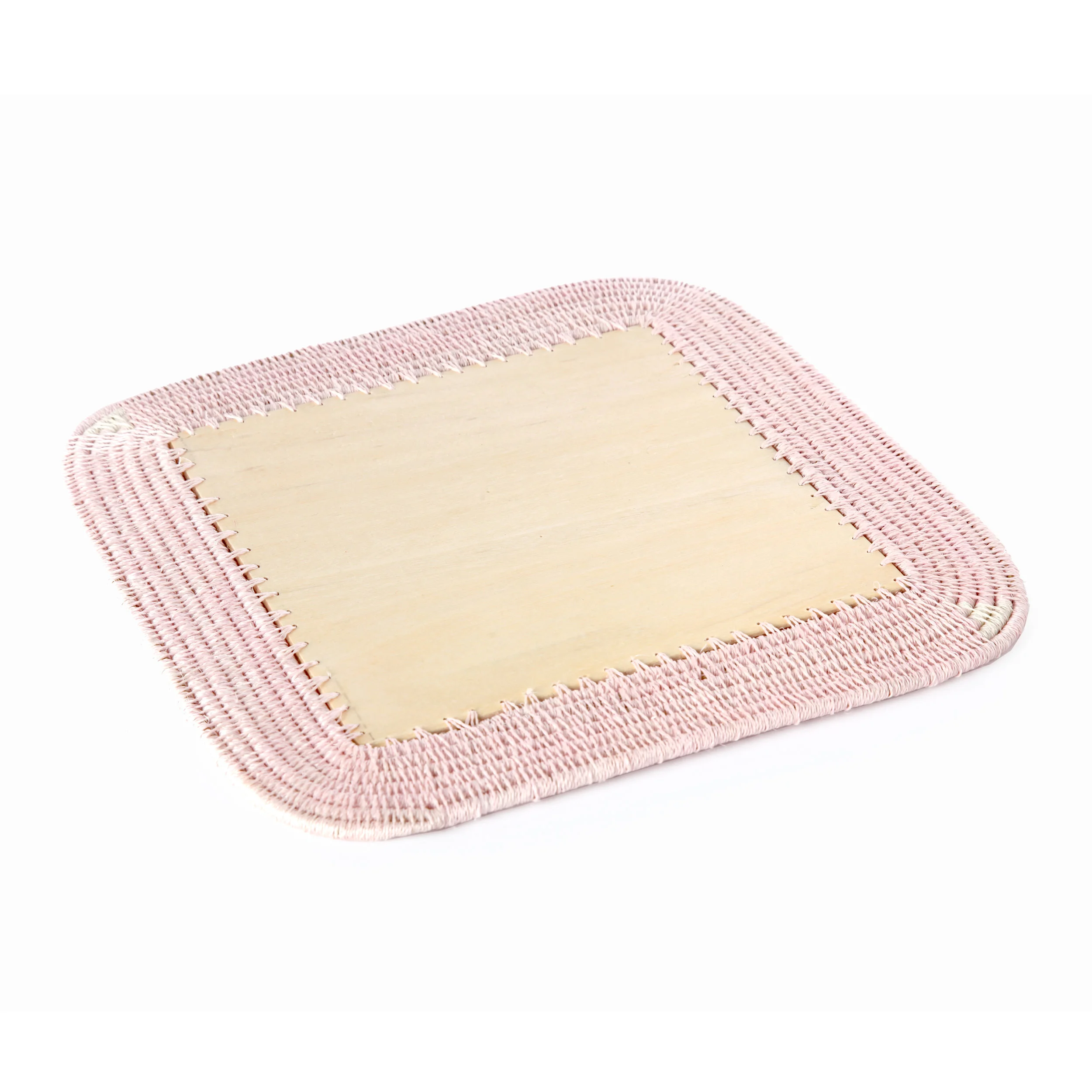 square placemat  - blush