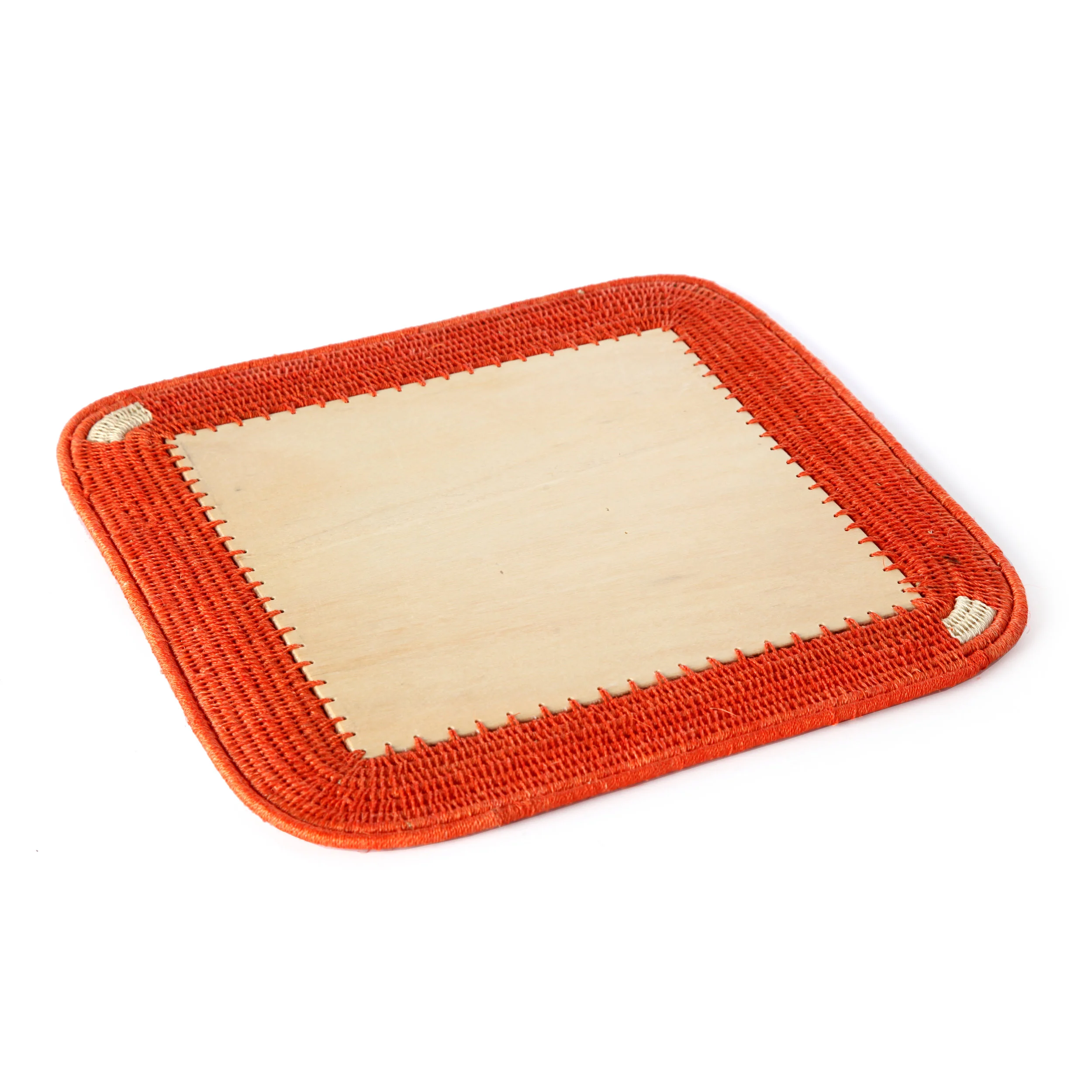 square placemat  - tangerine