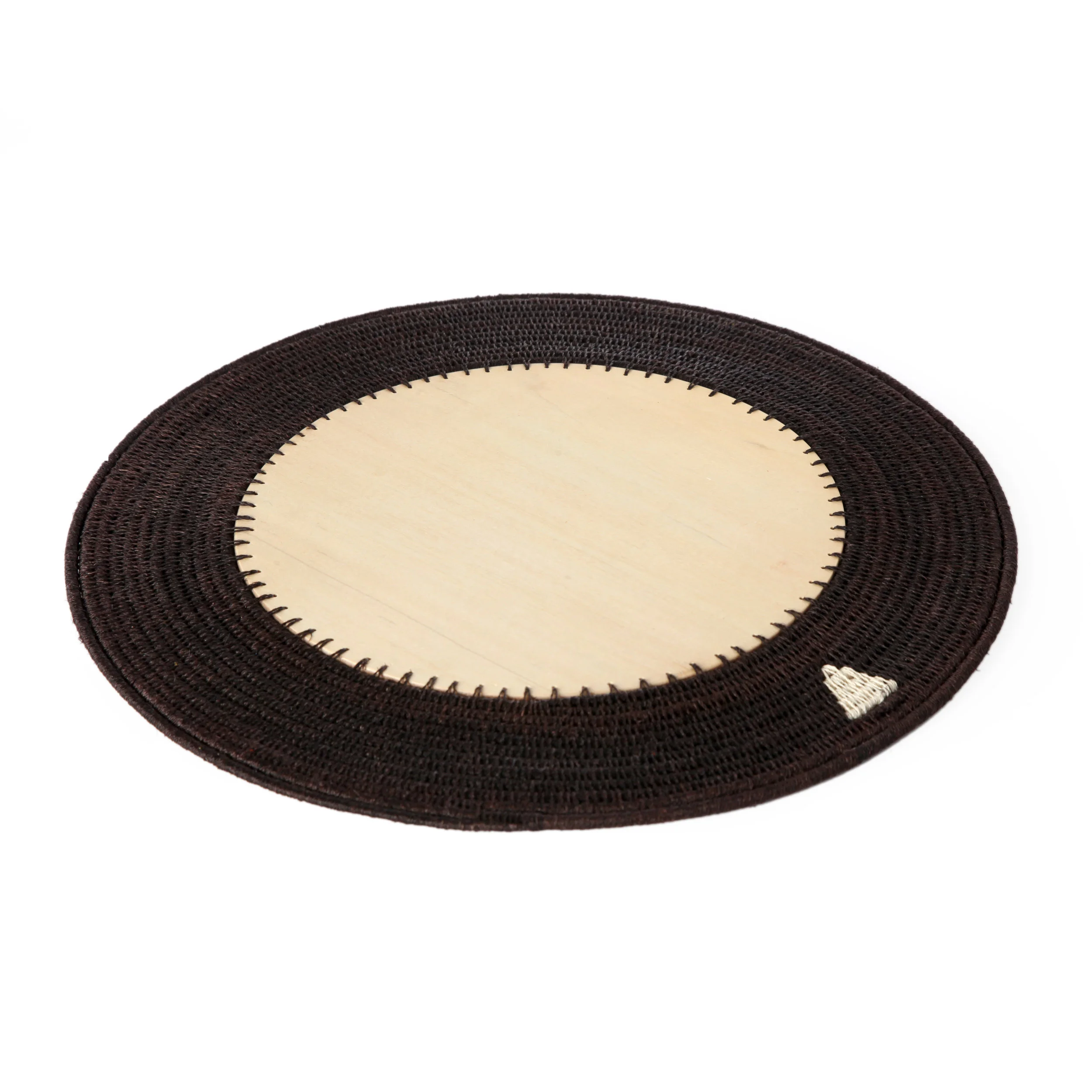 round charger  - chocolate