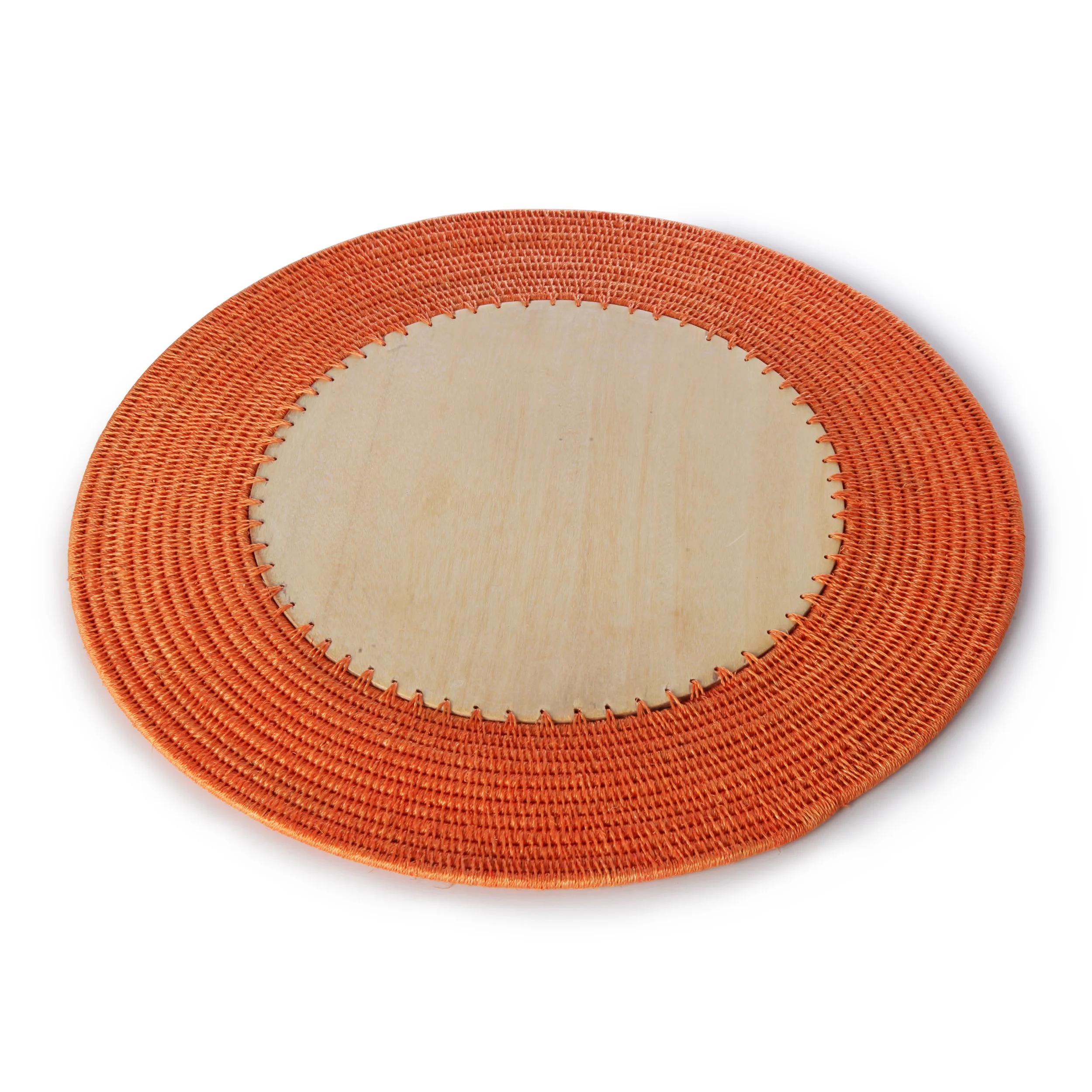 round charger - papaya 