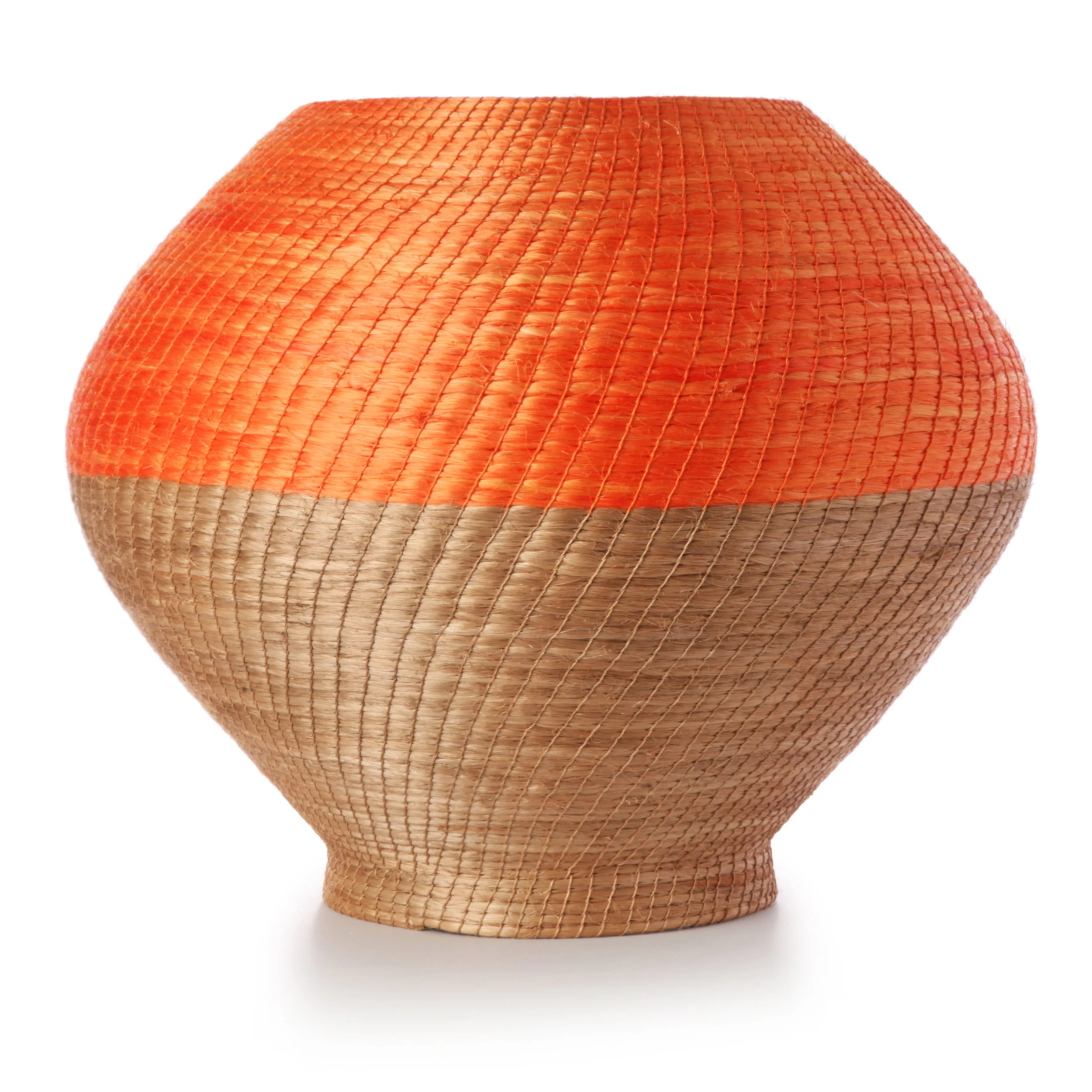 large halo vase - papaya/flax