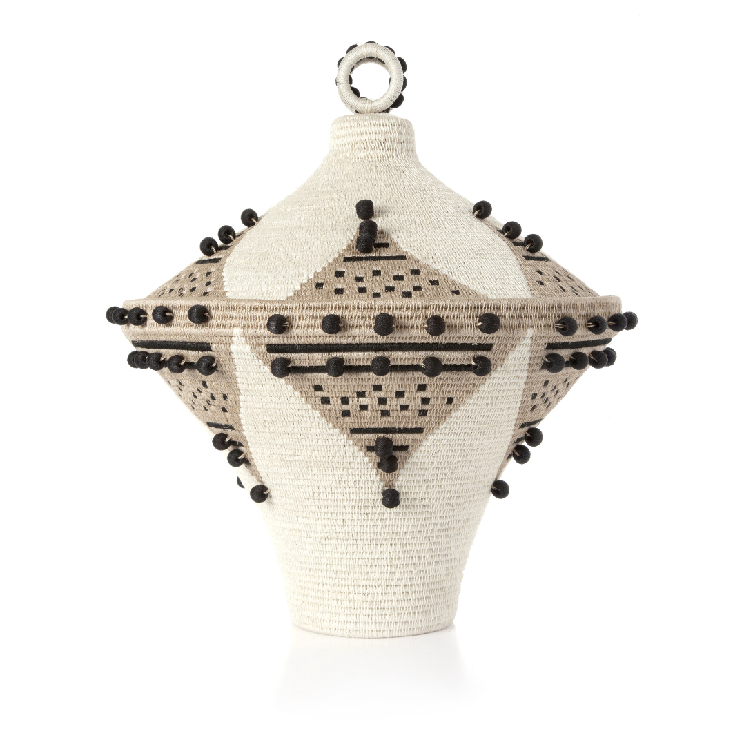 festival urn cream/flax + black