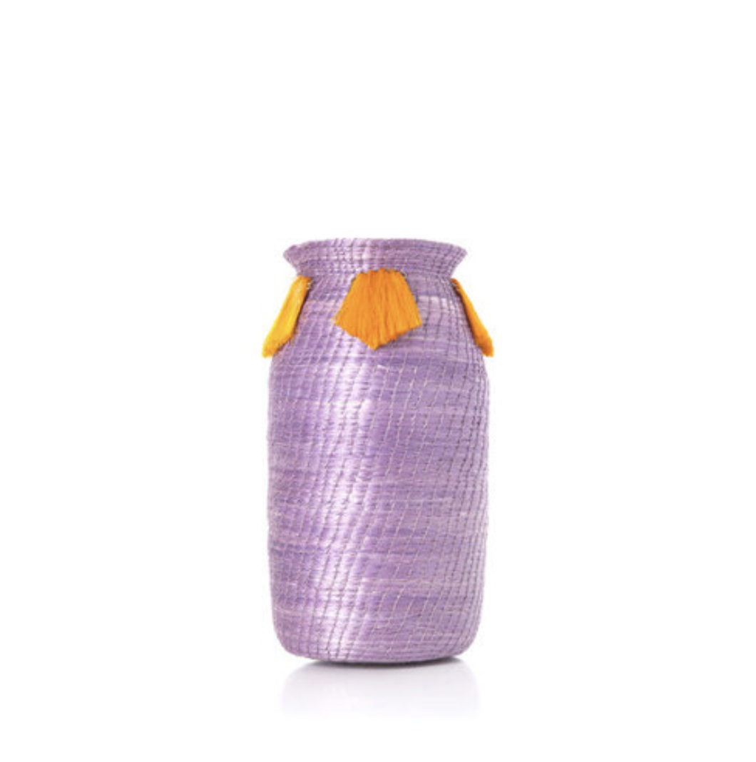 mini fanned out vase tall lilac