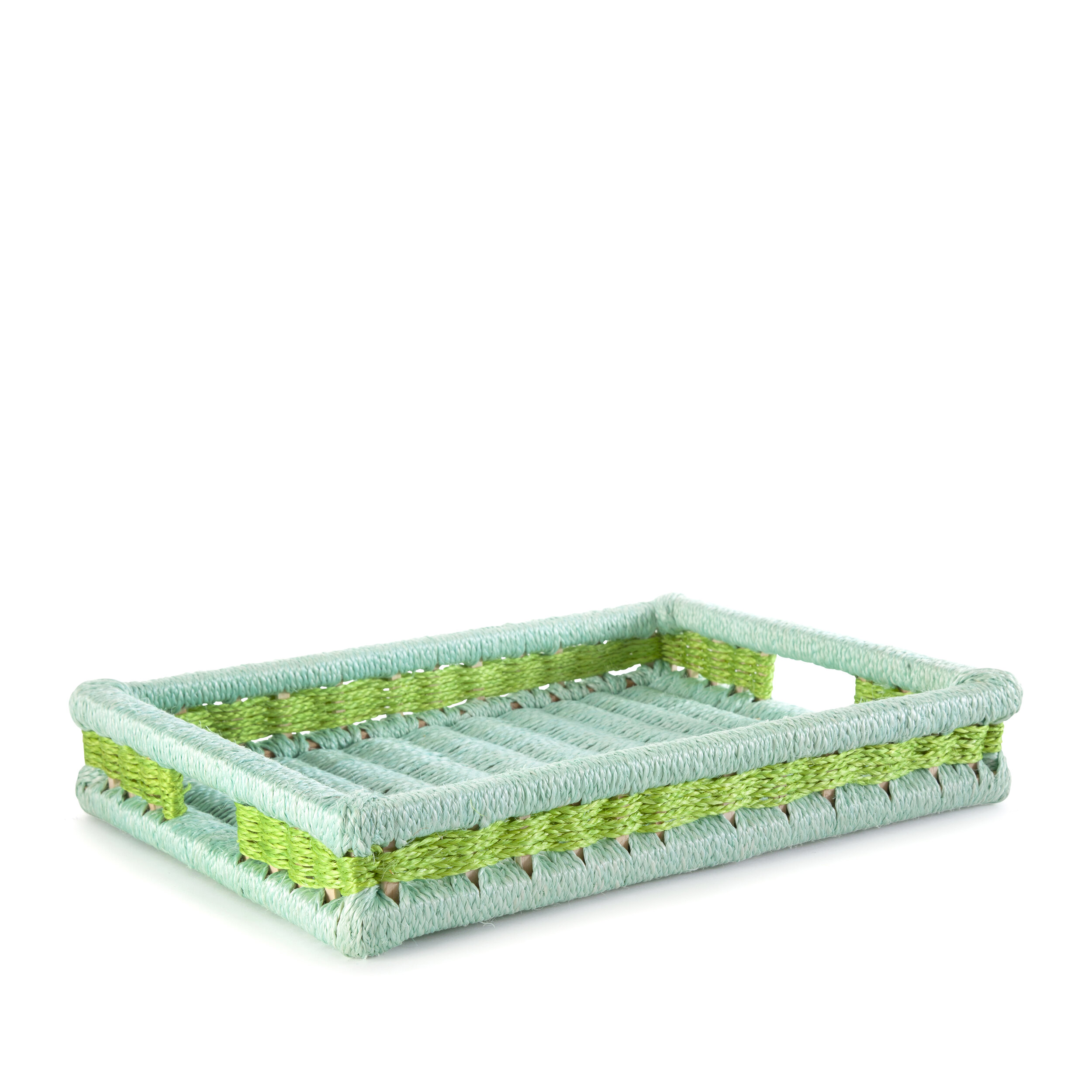 colorblock tray  aqua + apple