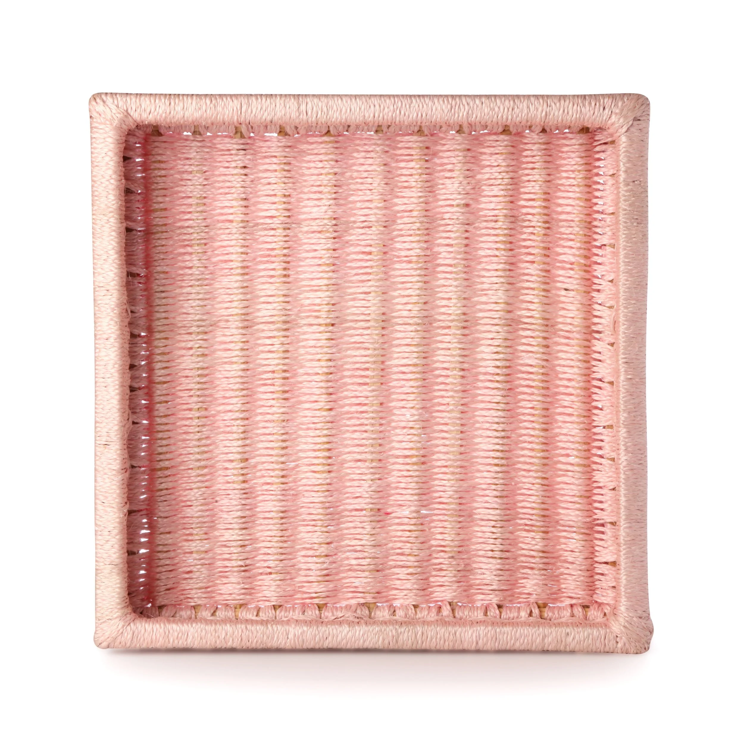 large square tray - blush