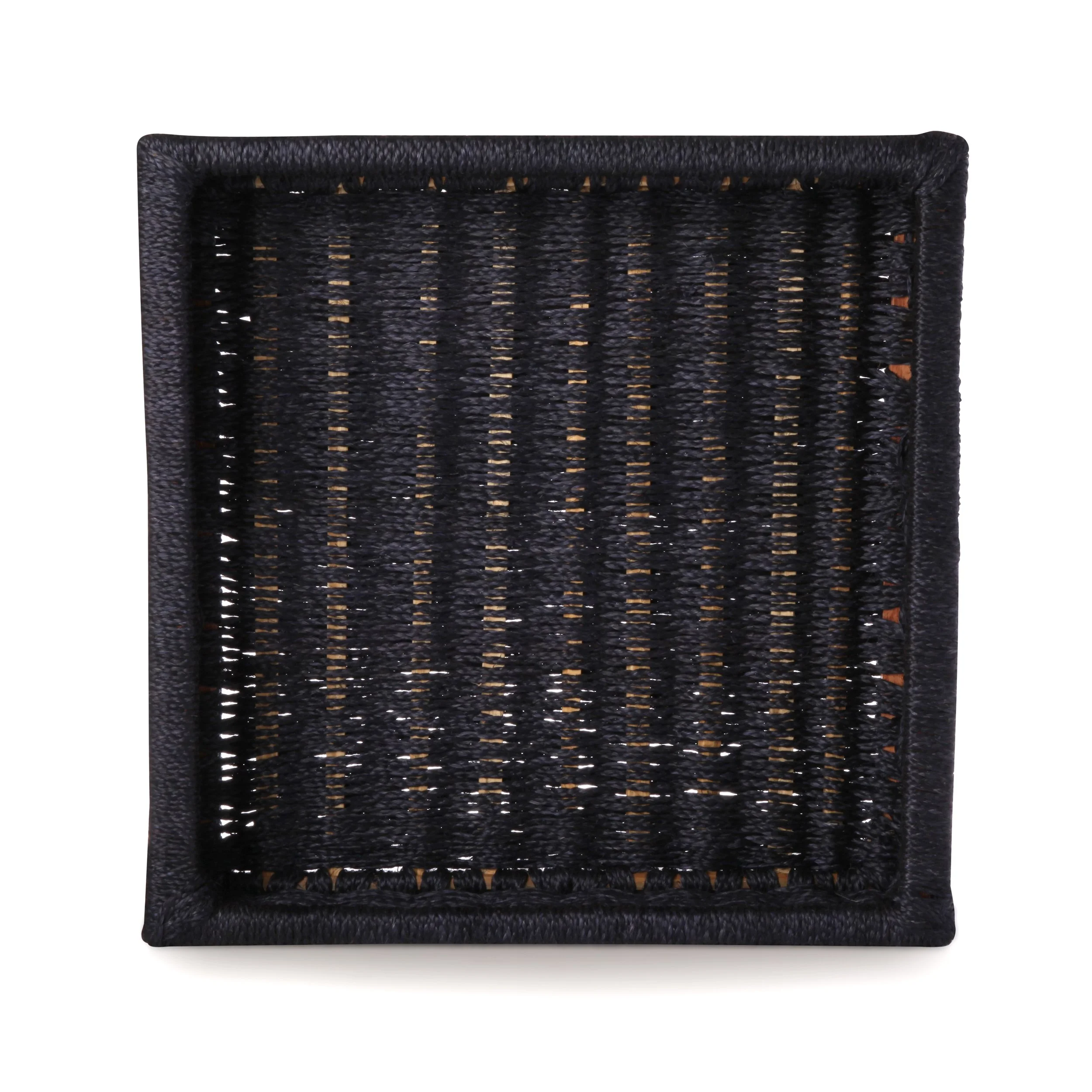 large square tray - indigo