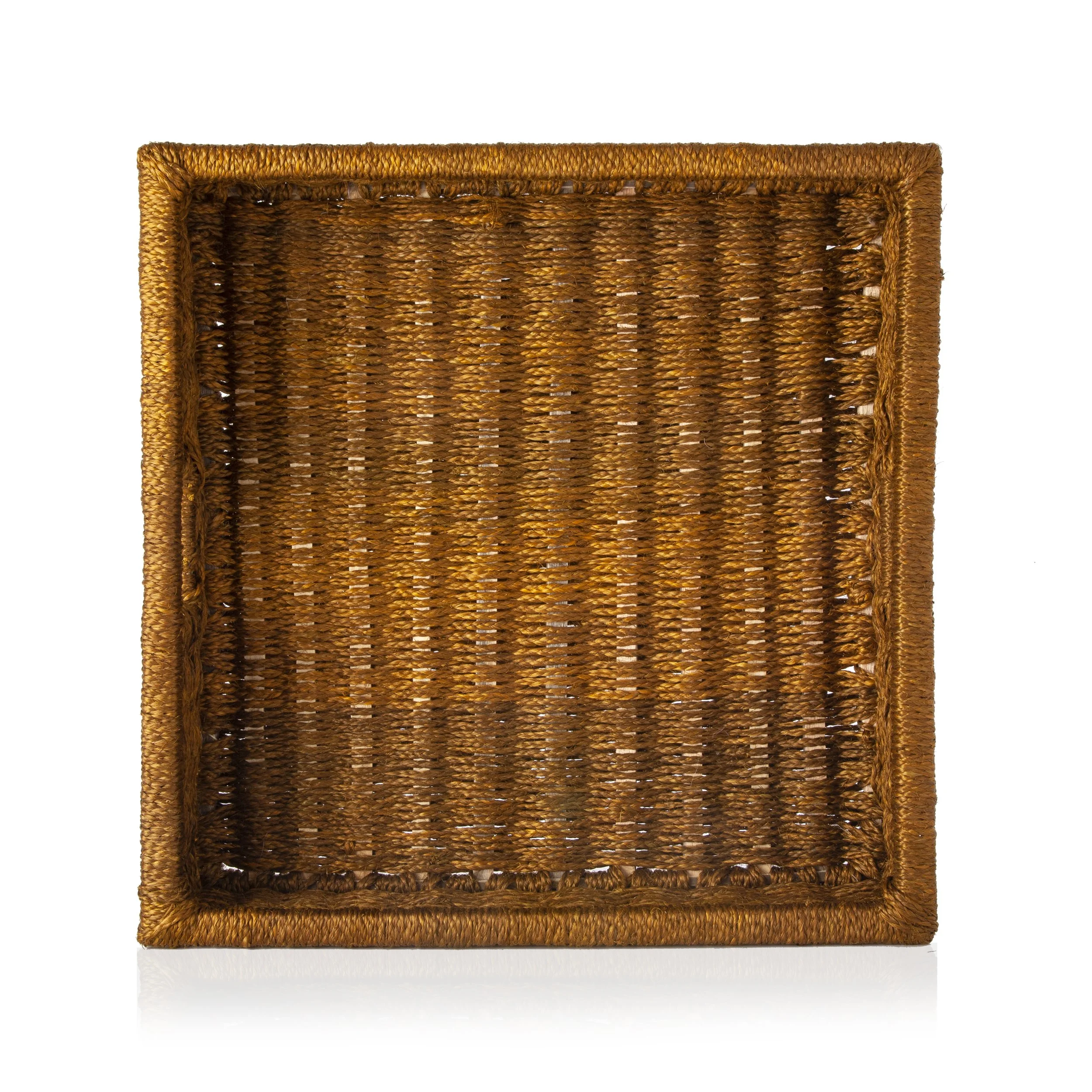 large square tray - tobacco