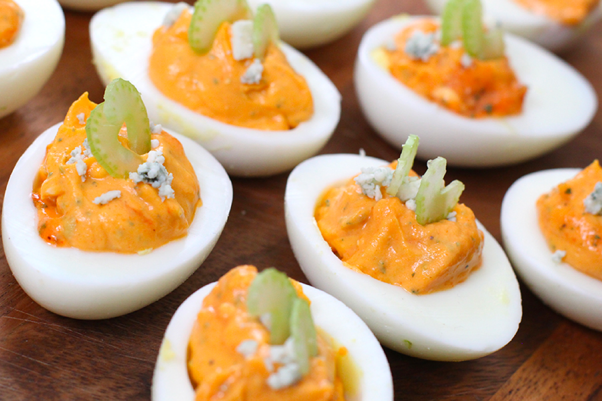 Buffalo Ranch Deviled Eggs