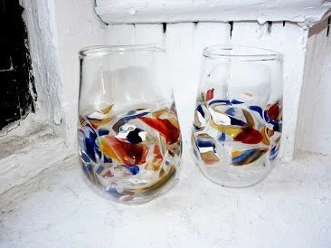 Mosaic Wine Glass  Jim Loewer Glass Co
