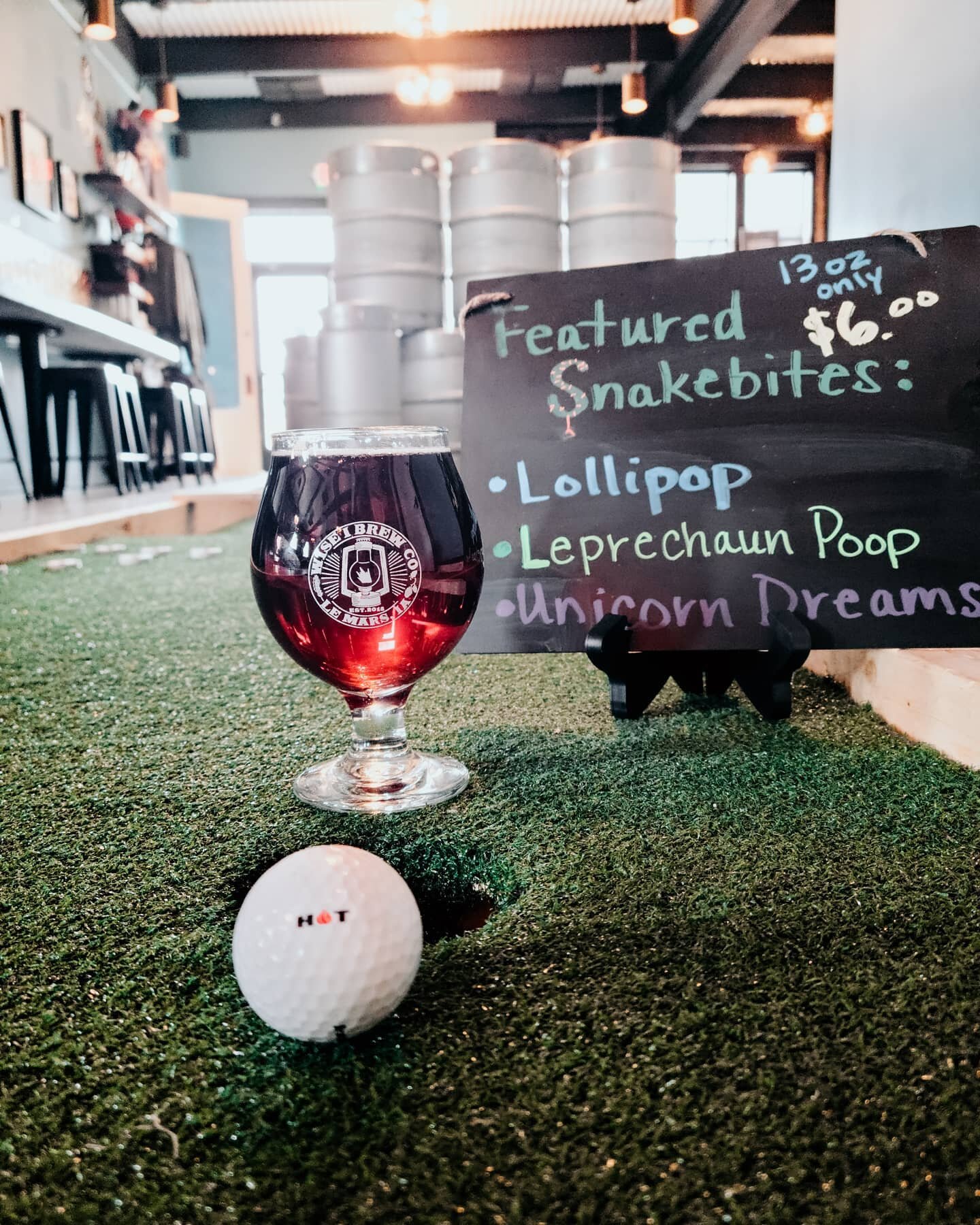 We have a secret...

A TOP SECRET Sour! Come in tonight and give it a try and tell us what flavor you think it is.

And try out our new Featured Snakebites while you play a hole on our mini Putt Putt while we still have it out.

Taproom opens at 3pm!