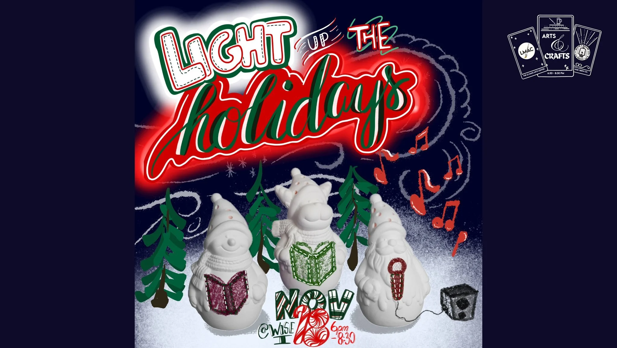 Arts &amp; Crafts Holiday Class with Le Mars Art Center