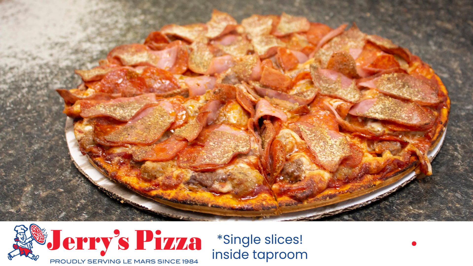 Jerry's Pizza by the slice (inside taproom) 