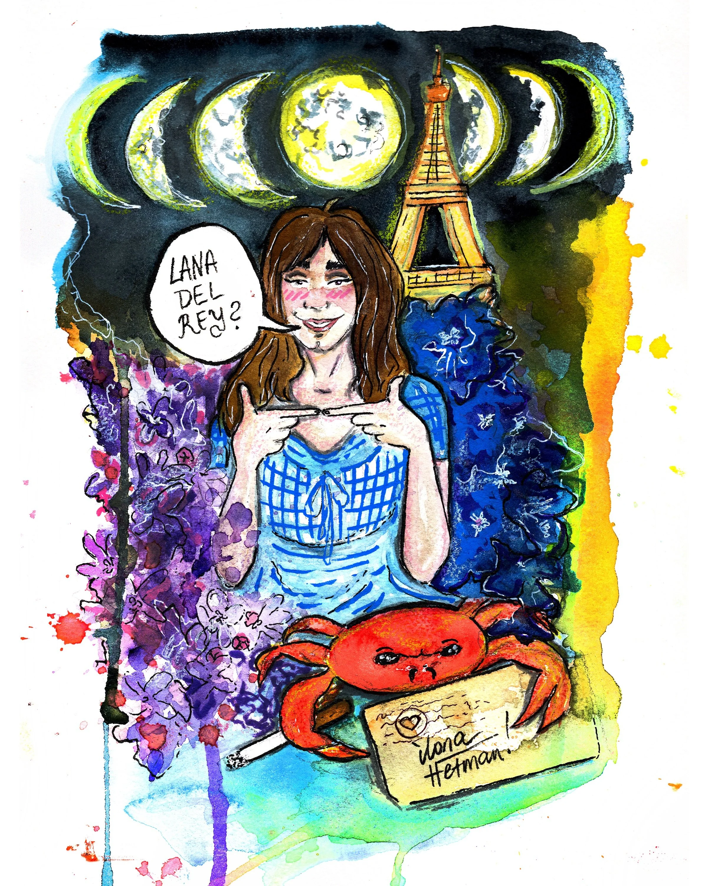 Sandrine is a Cancer. Questions?

#ilonahetman #watercolourartist #cancer♋️