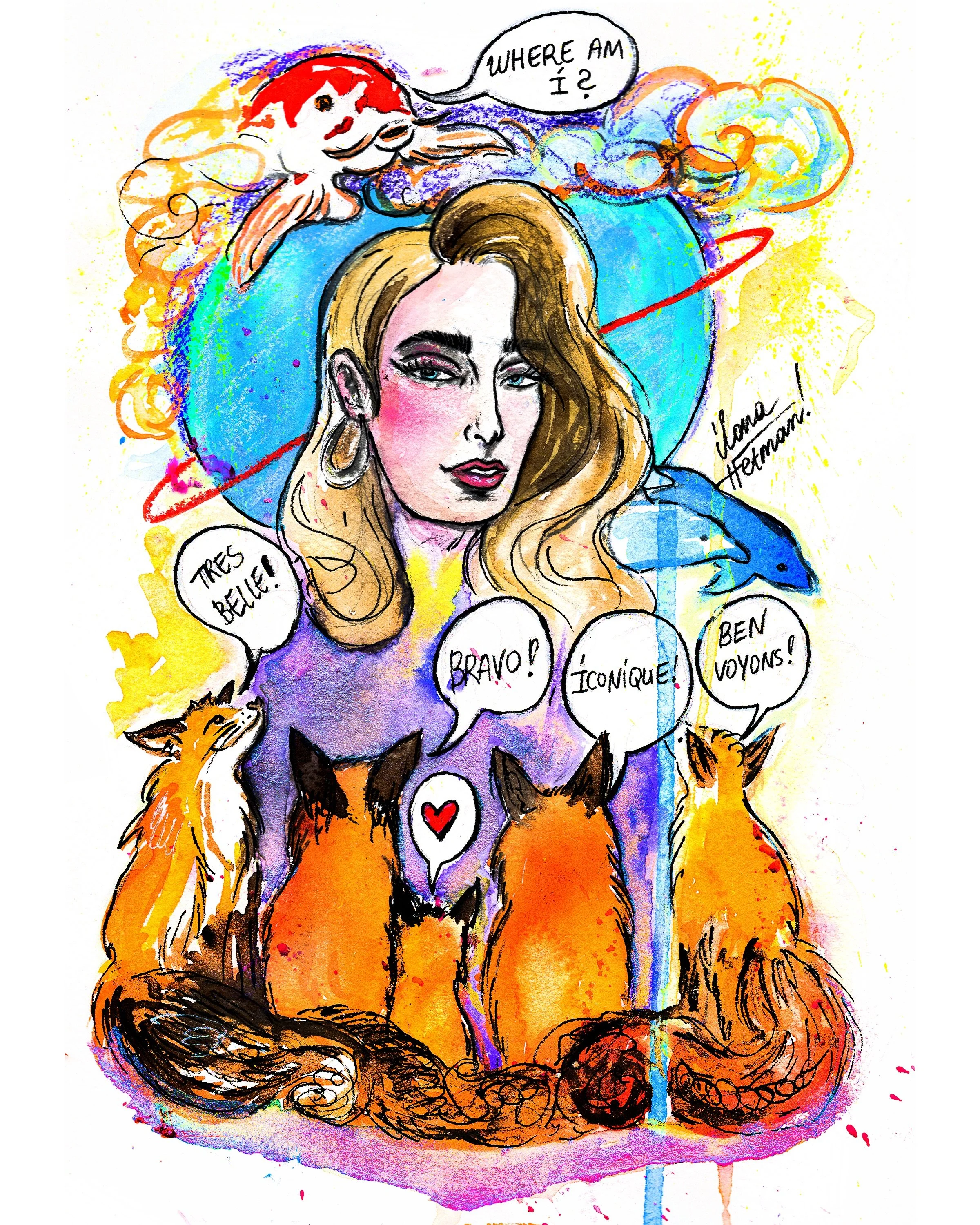 Lele is an Aquarius. Questions? 

#ilonahetman #watercolourartist #comicart #aquarius