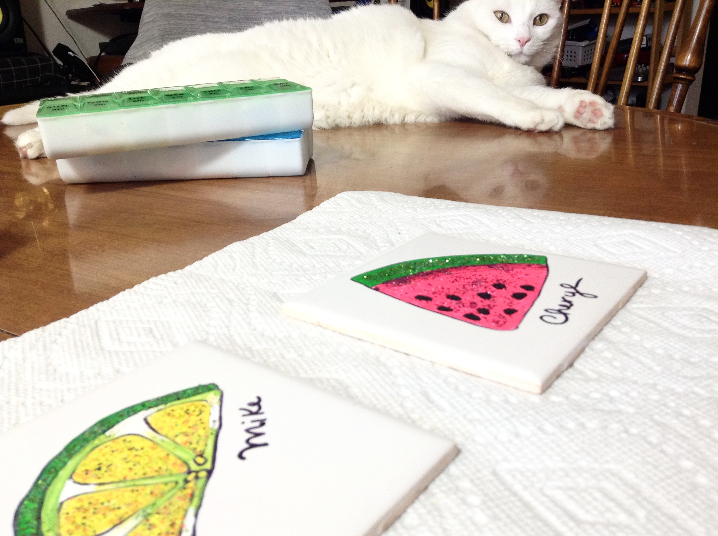 In truth, this is her table. 