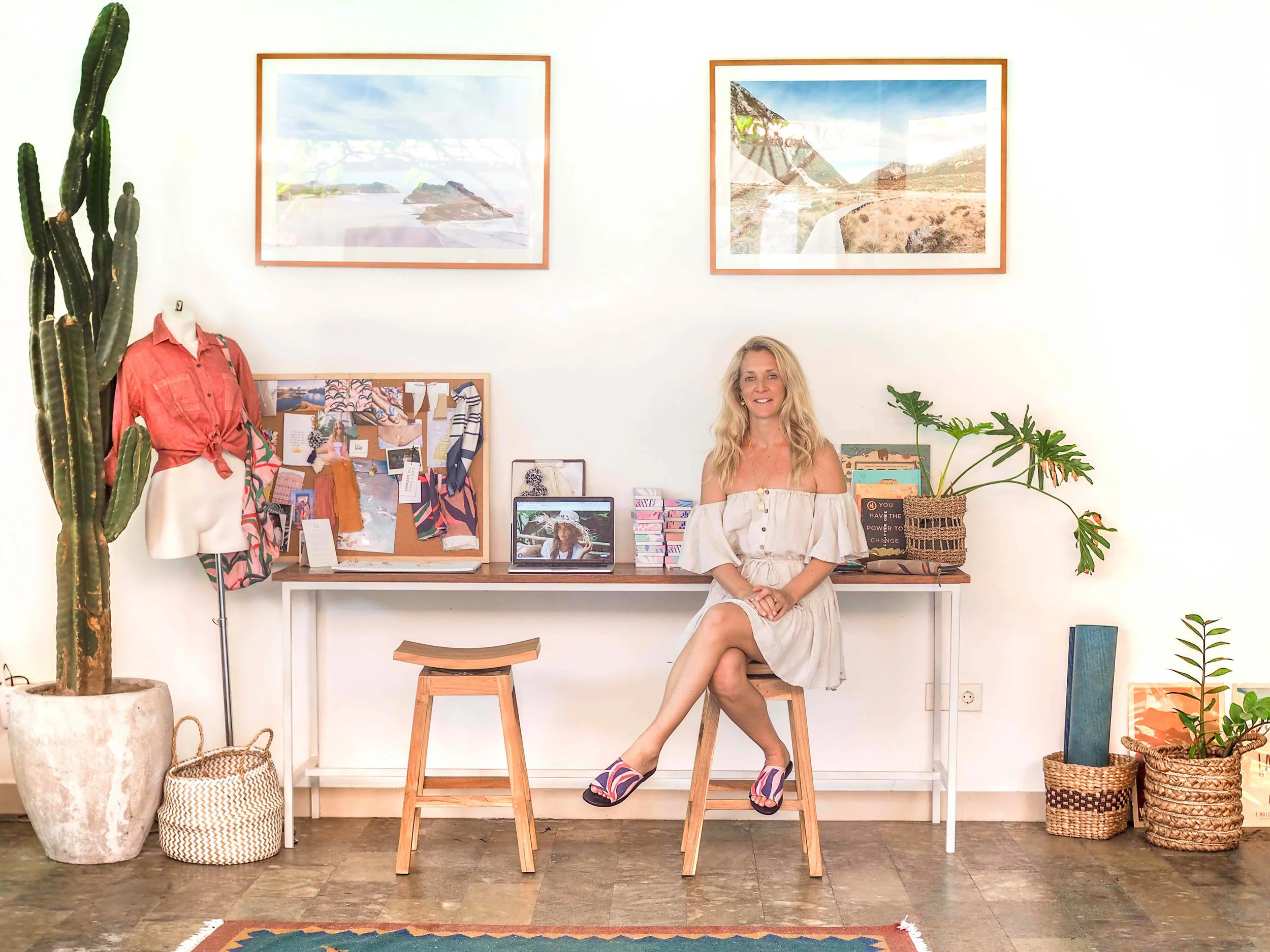 Rosie Shelton in her Bali studio | PC: La Luna Rose