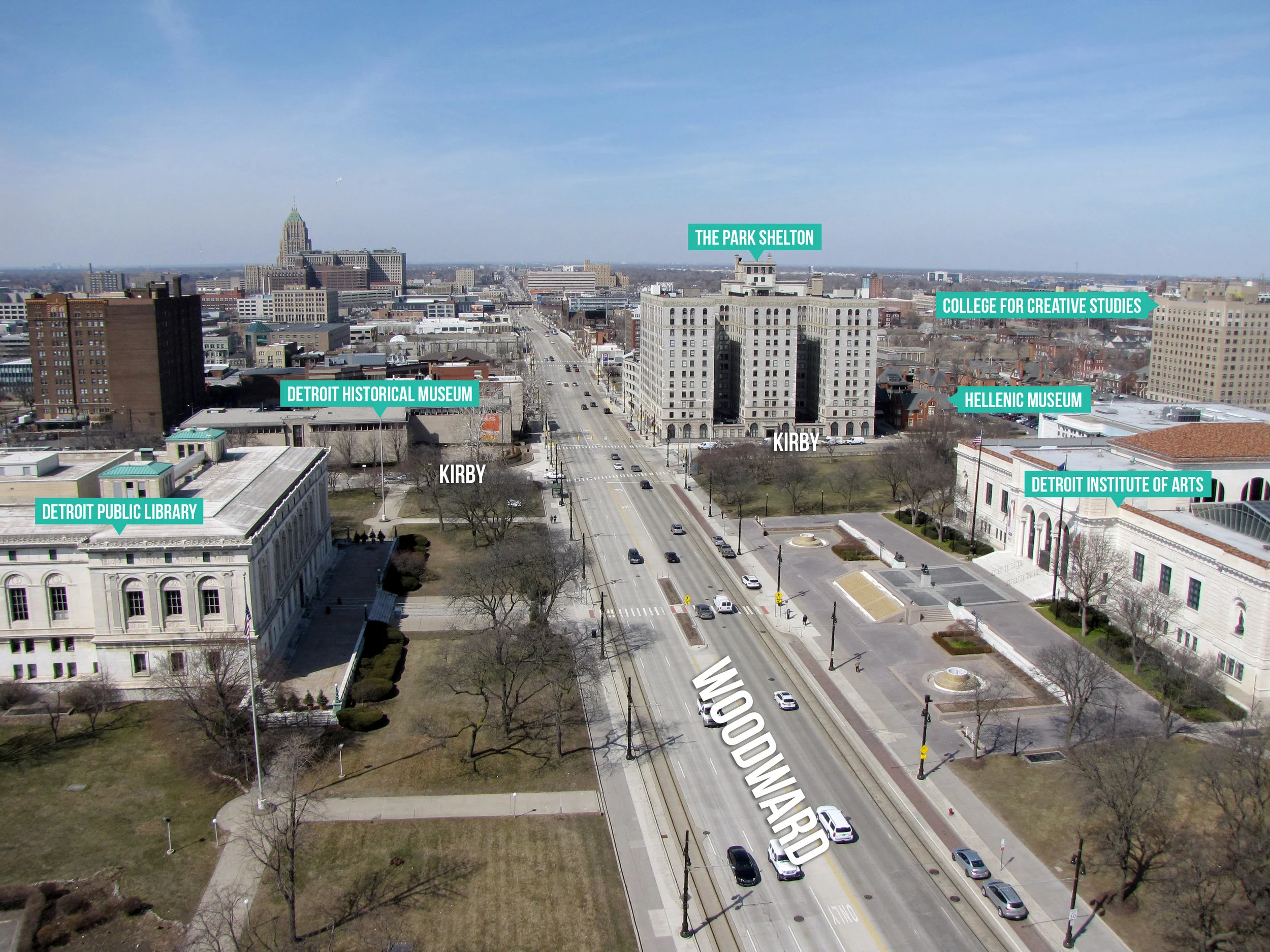 North-facing Orientation of the Arts + Cultural District