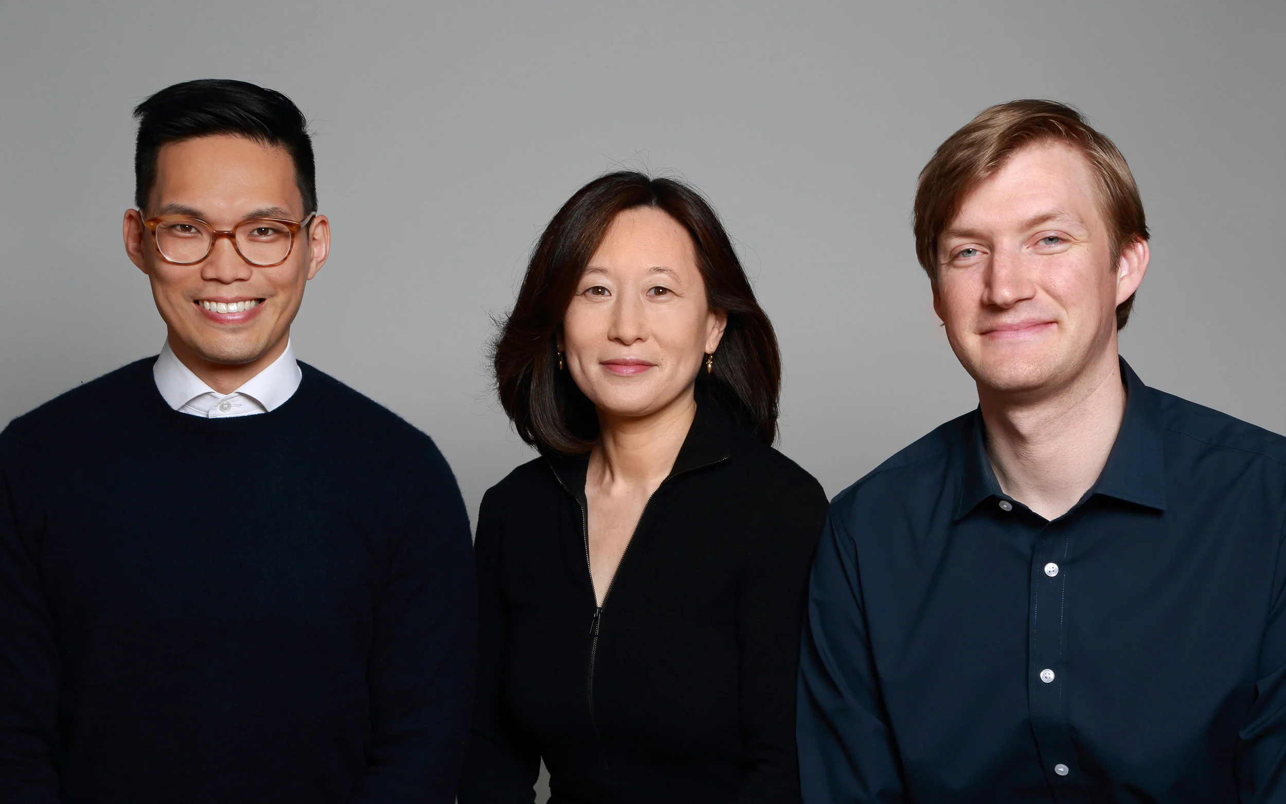 Left to right: Bryan Chou, Mikyoung Kim, and Ian Downing of Mikyoung Kim Design