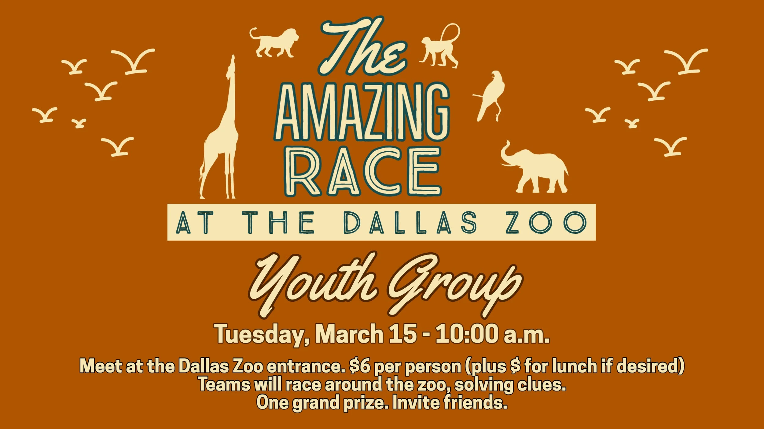 The Amazing Race at the Dallas Zoo — Cliff Temple Baptist Church