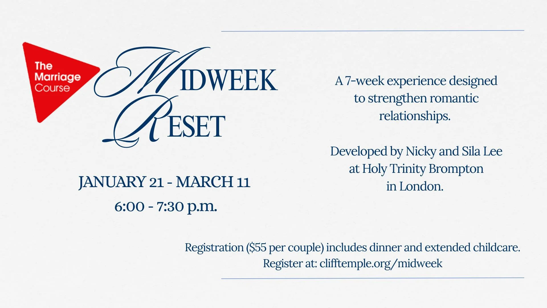 Midweek Reset - The Marriage Course