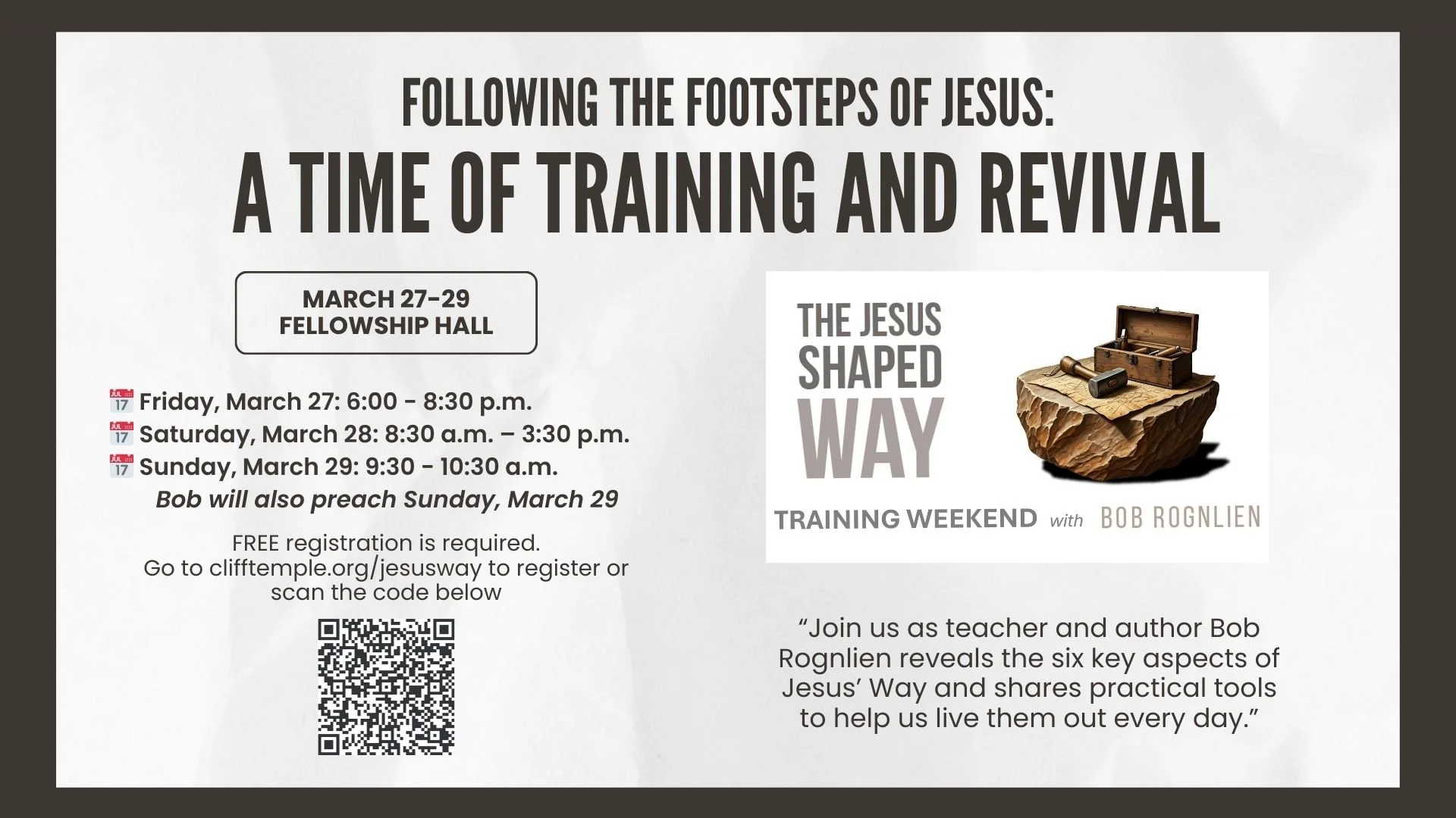 The Jesus Shaped Way Training Weekend