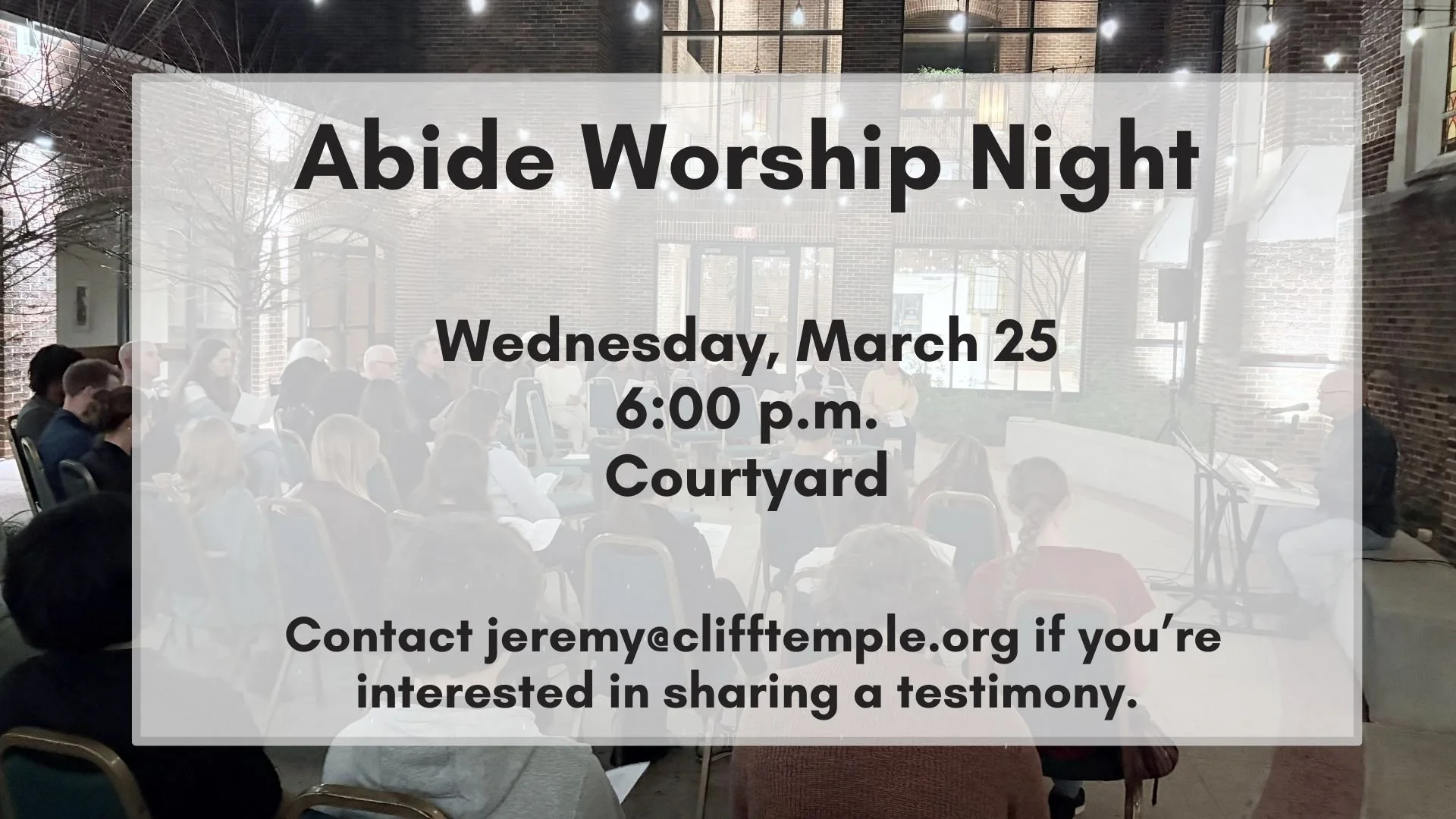Abide Worship Night