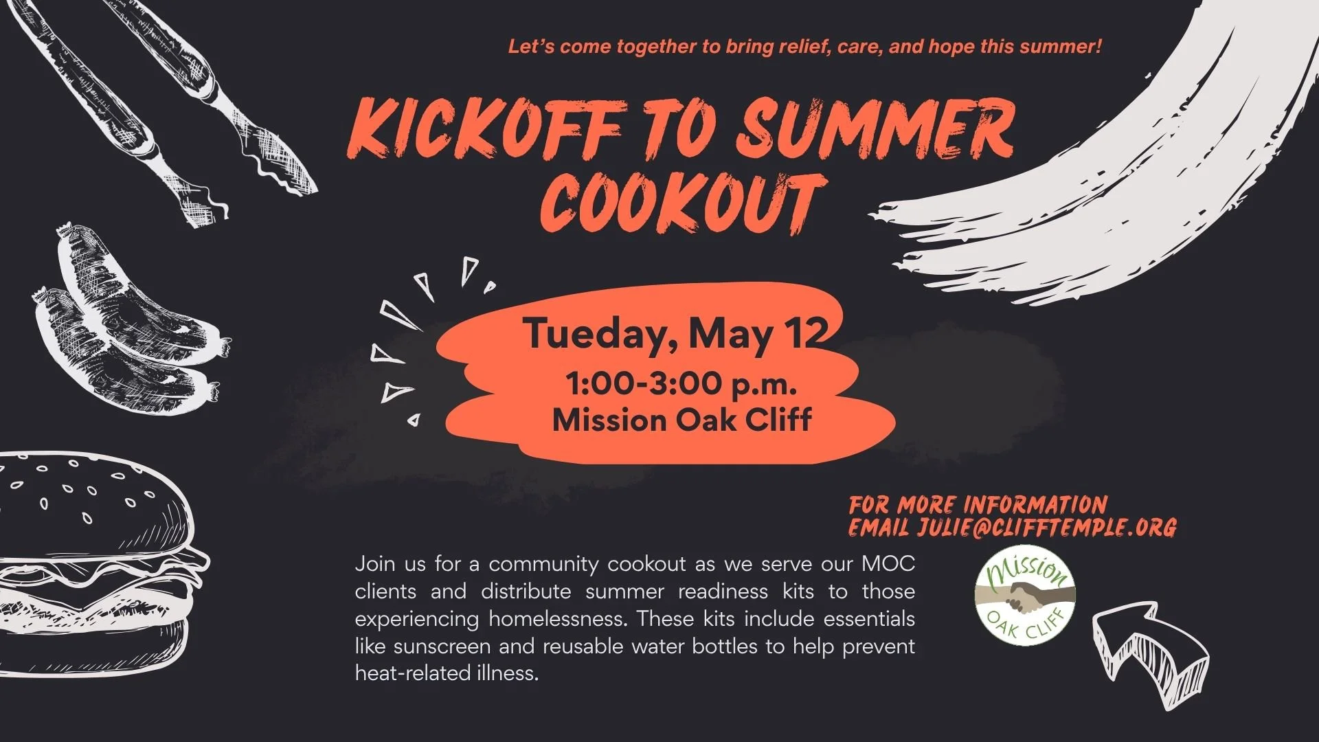 Mission Oak Cliff Kick-Off to Summer Cookout