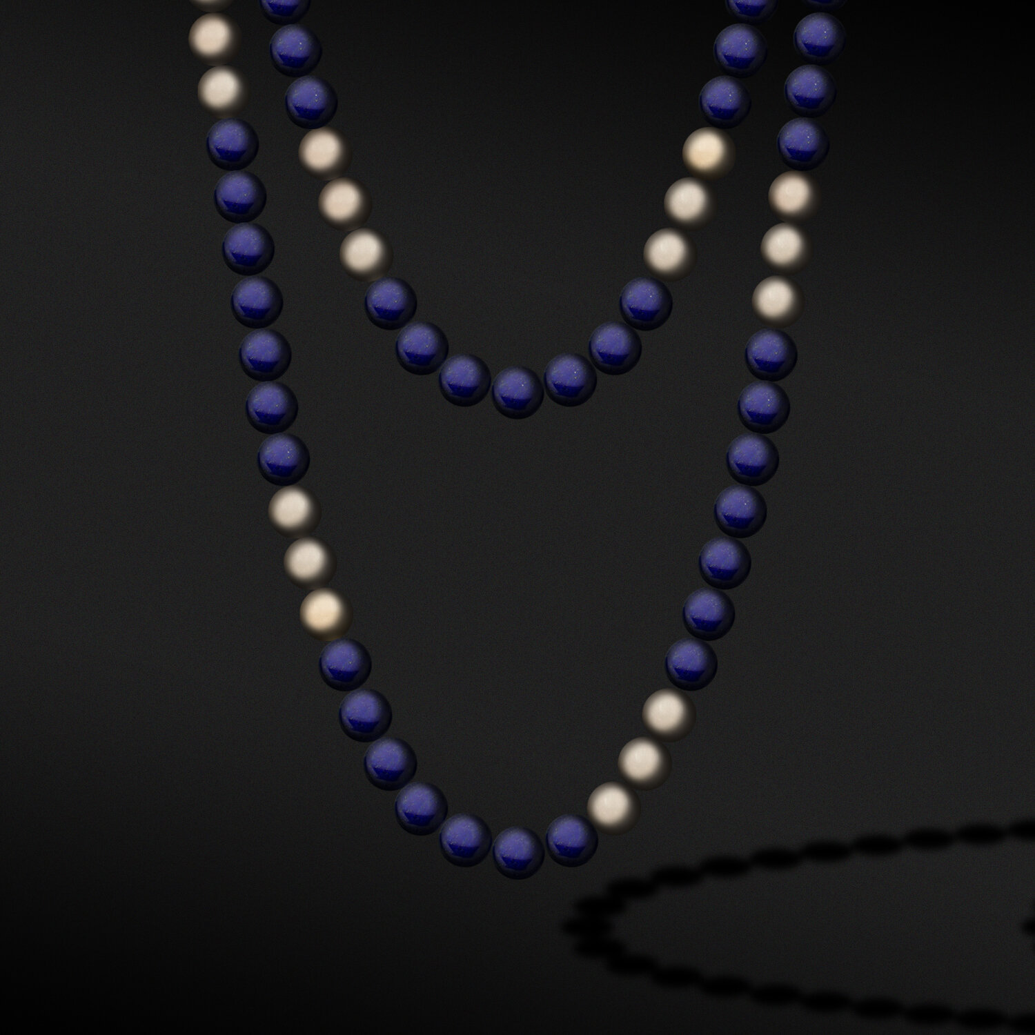 California Beach Necklace Lapis