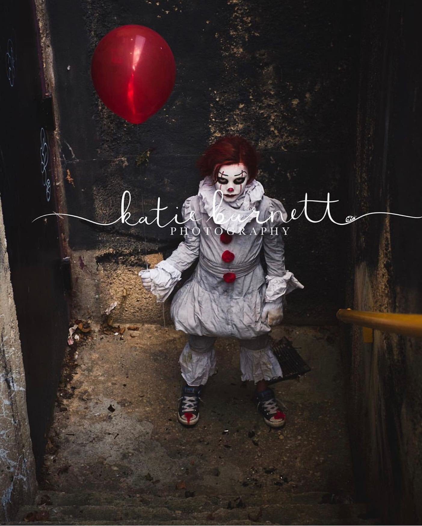 Happy Halloween!!! So many things to love about this pic! One my awesome clients amazing photography @katieburnettphotography Two, this is a kid 😲. Three, the Custom #pennywisecostume ... DEAD!!!! .
.
.
#dead #myclientsareawesome #horror #photograph