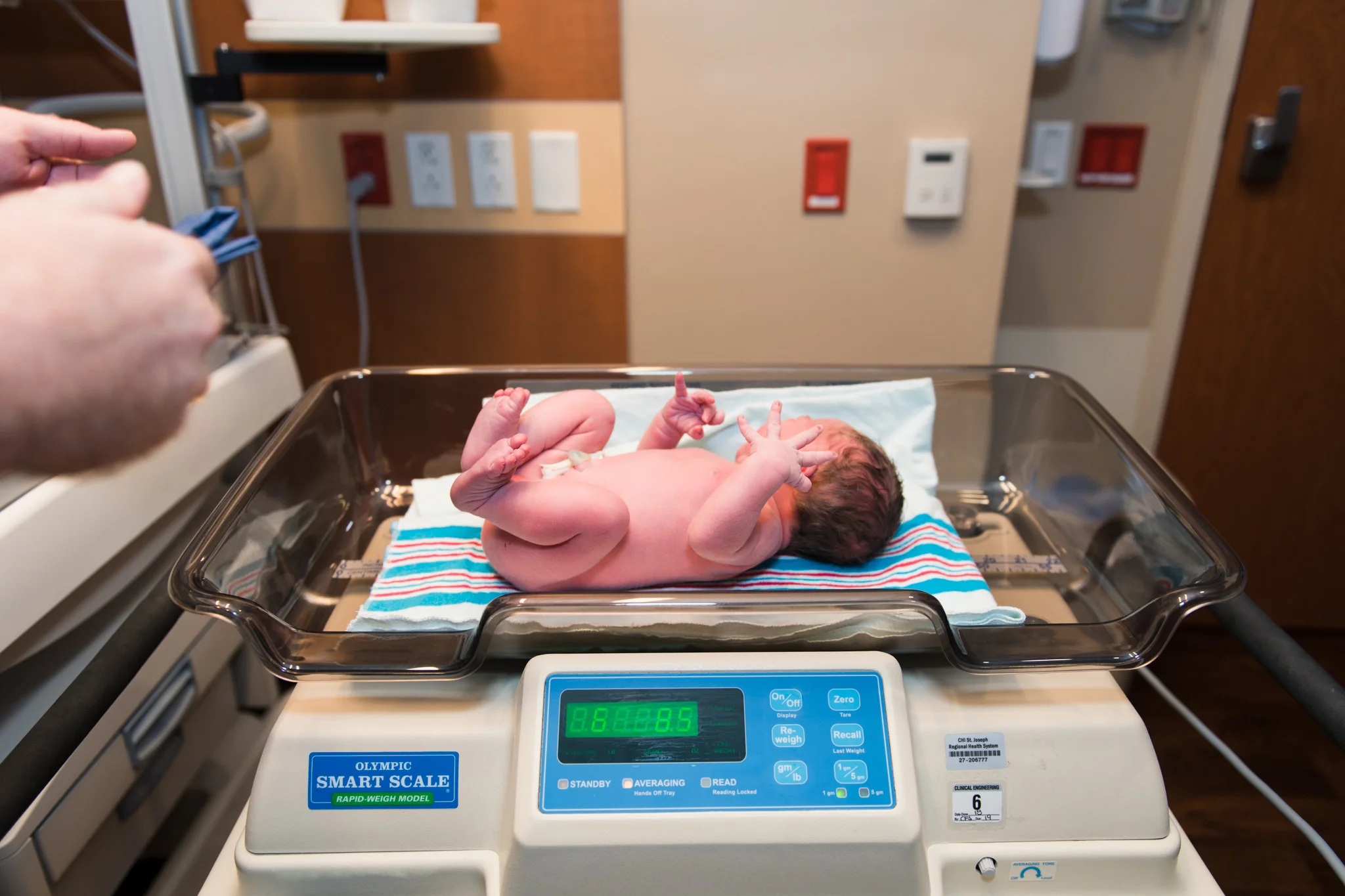 weighing-baby