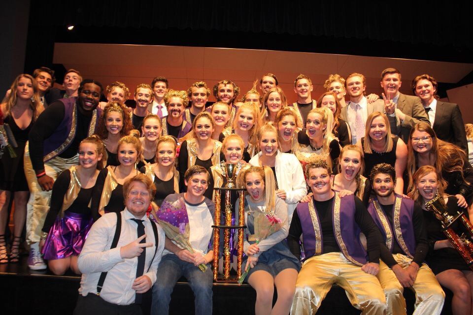 Follies whole cast w: trophy.jpg