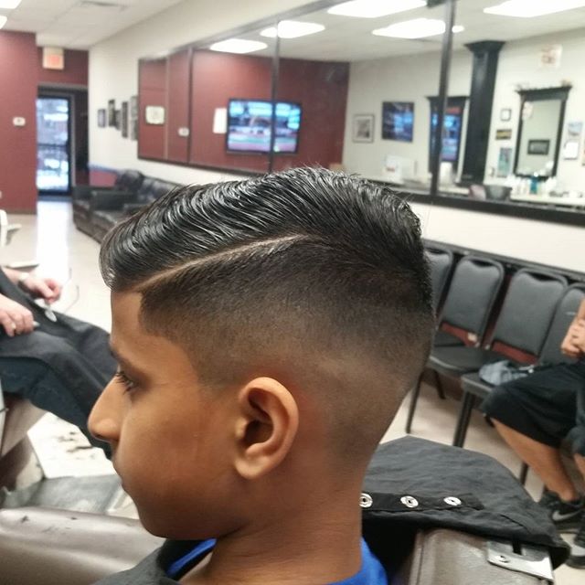 Last customer of the day. Even after a long day a good barber will lace his customers #combover  #fade #kidscuts #njbarbers