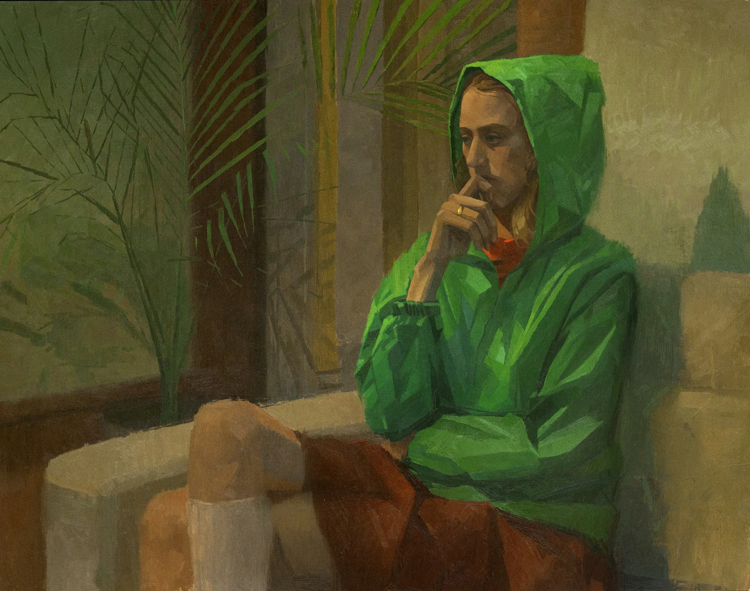 "Question Everything" oil on panel 16"x20"