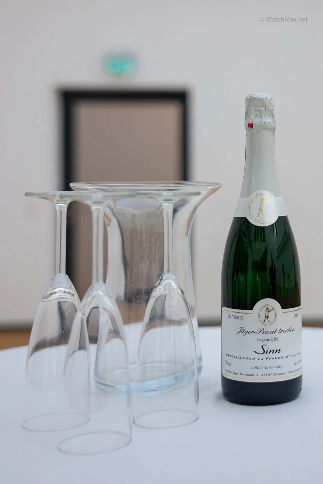 Sinn-branded sparkling wine