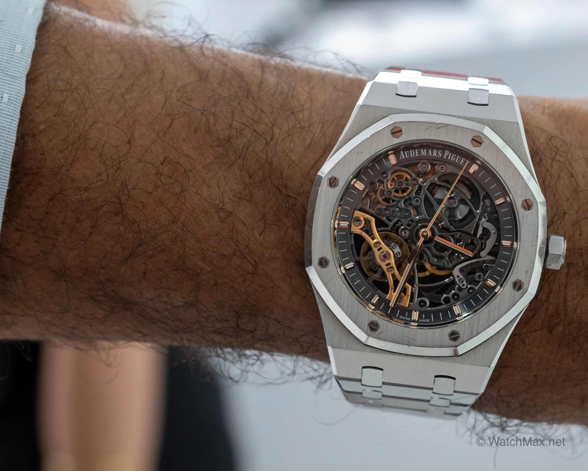 Audemars Piguet Royal Oak double balance openwork skeleton in stainless steel