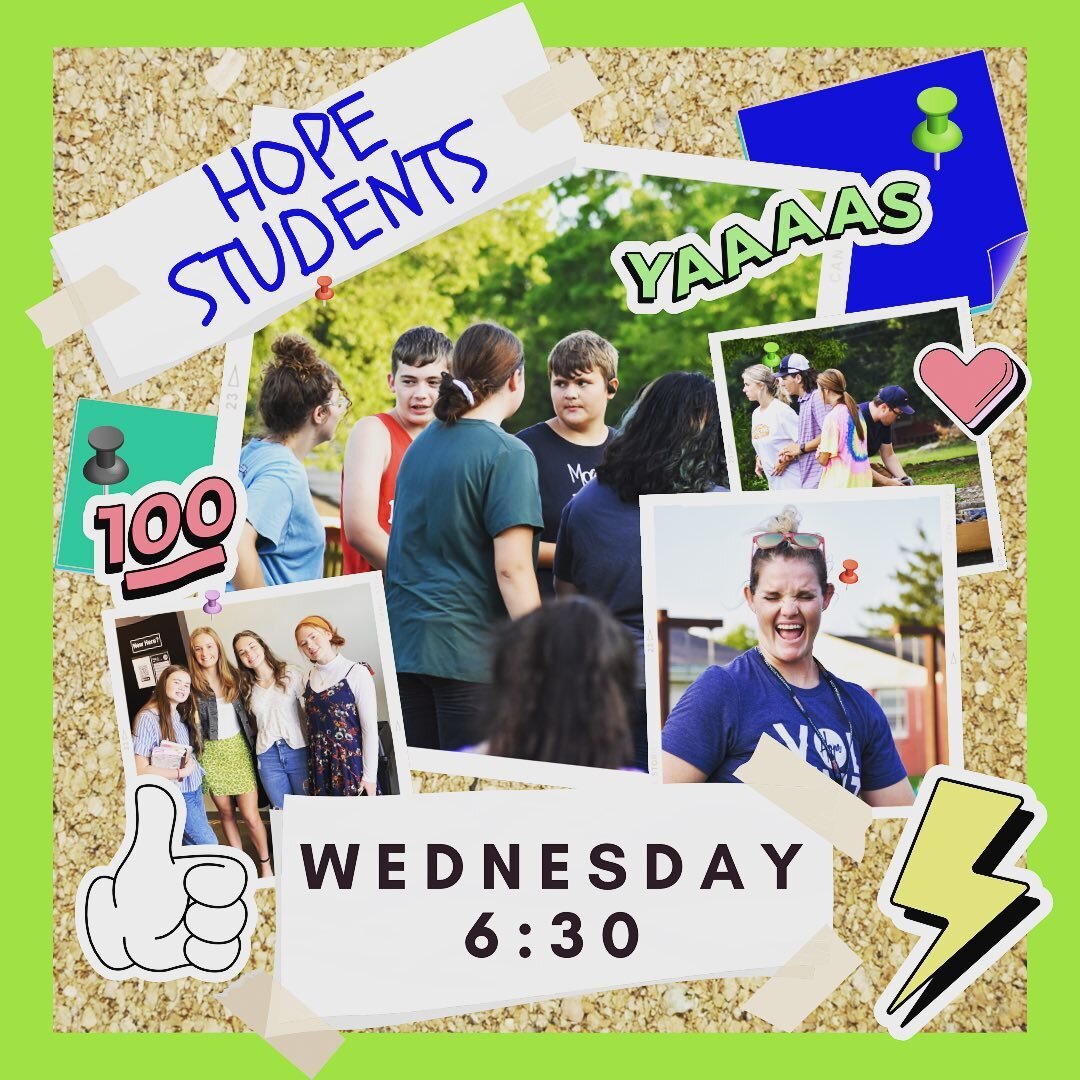 Excited to see everyone Wednesday and get back into our Fave Verses study! Don&rsquo;t forget to come serve at HOPEoween from 6-8pm tonight!!!