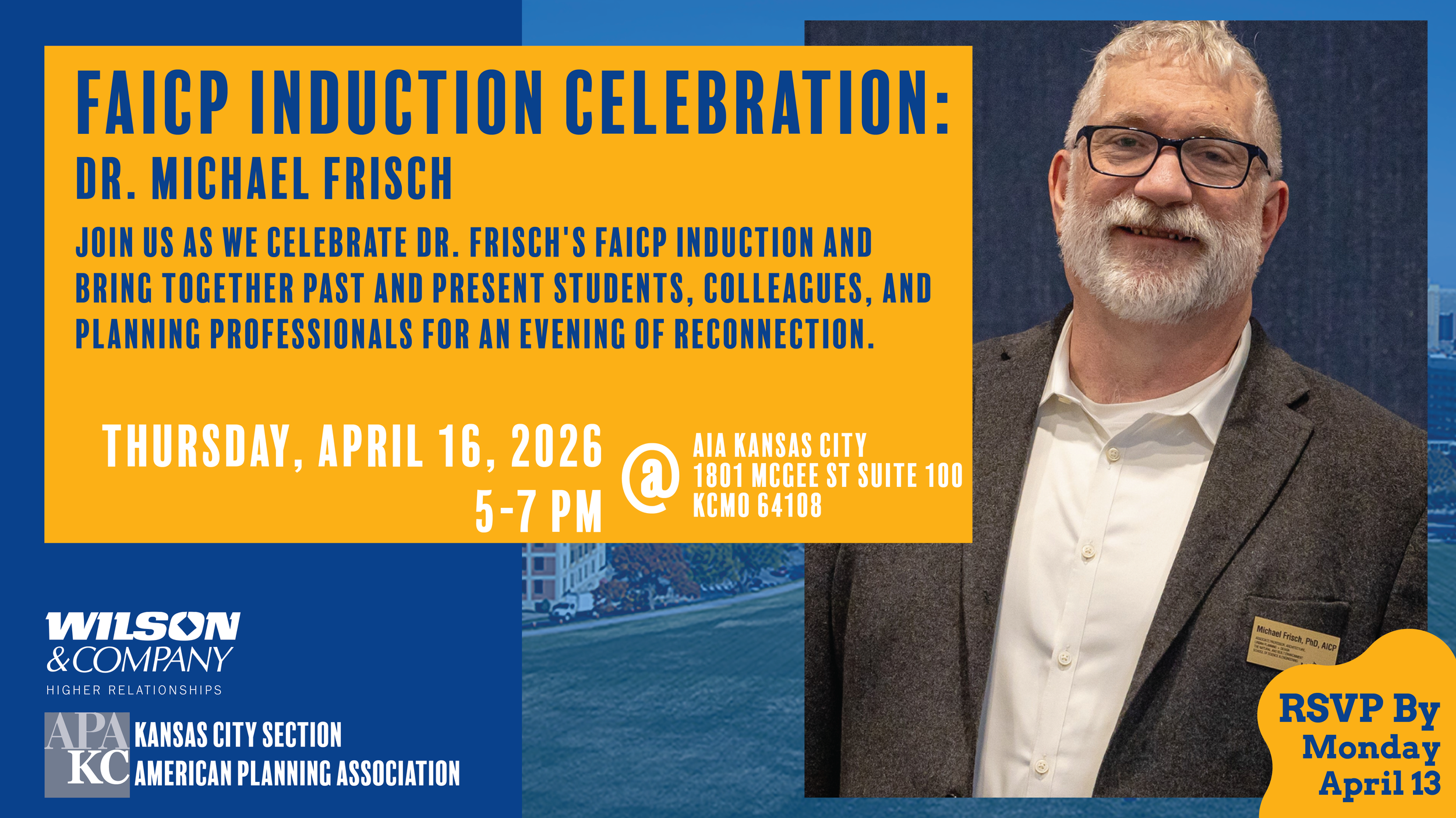 FAICP Induction Celebration: Dr. Michael Frisch
