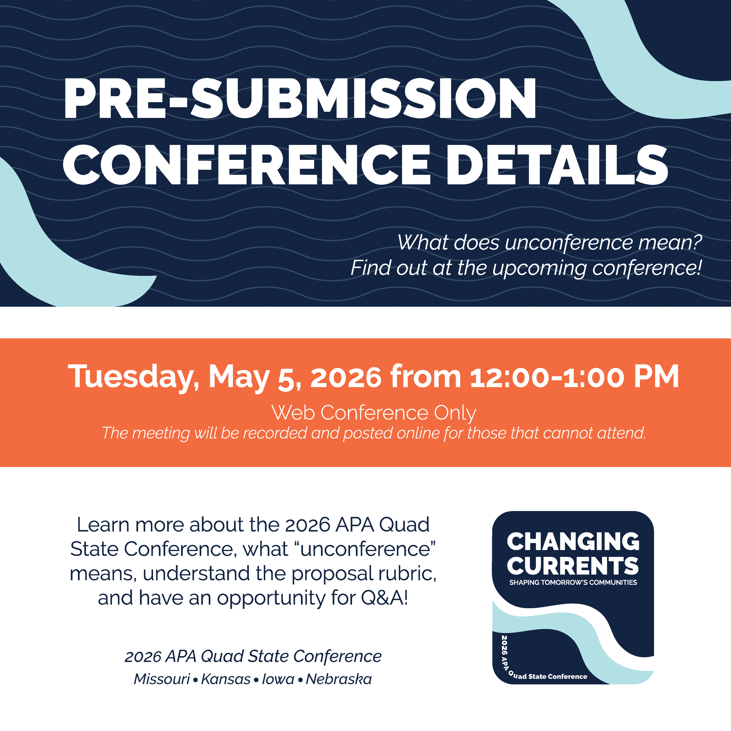 Pre-Submission Conference - 2026 APA Quad State Conference