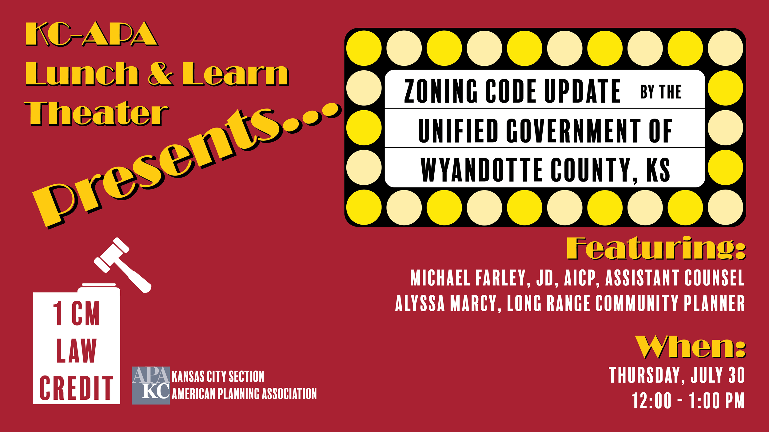 KC-APA Lunch &amp; Learn Webinar: Zoning Code Update