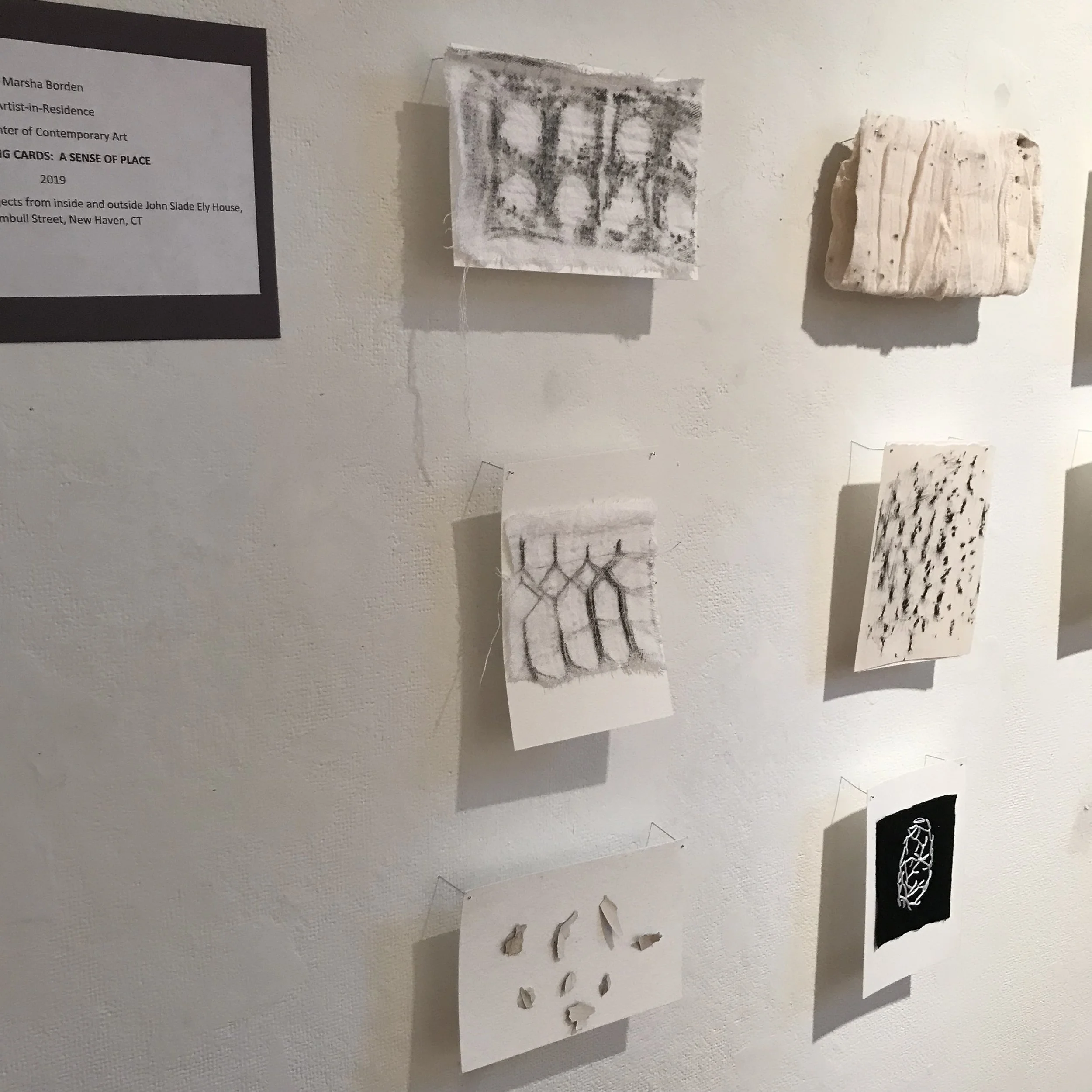 Collecting Cards:  Holding Space Installation, 2019, Marsha Borden