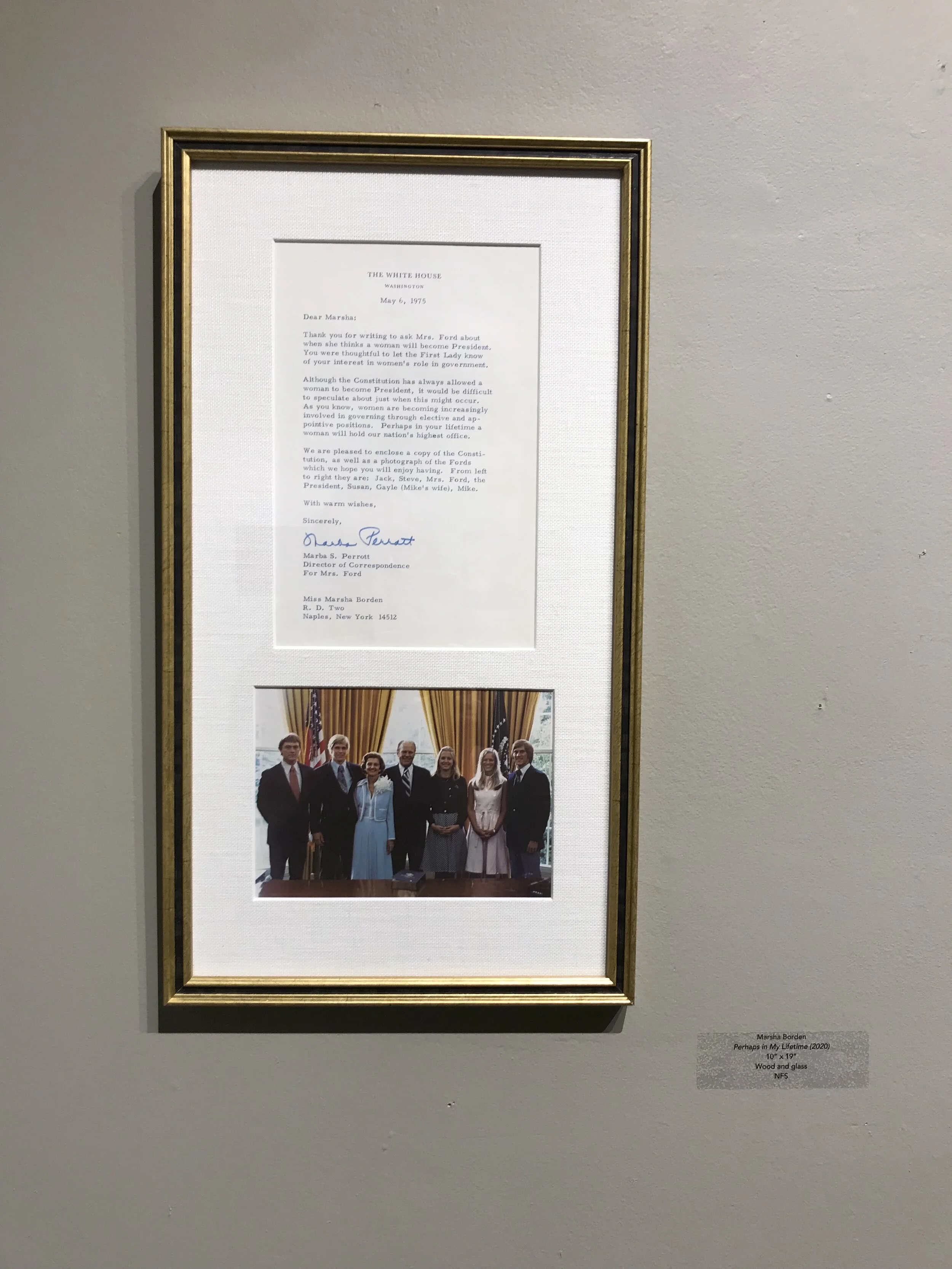 Perhaps in My Lifetime, 2020, Marsha Borden