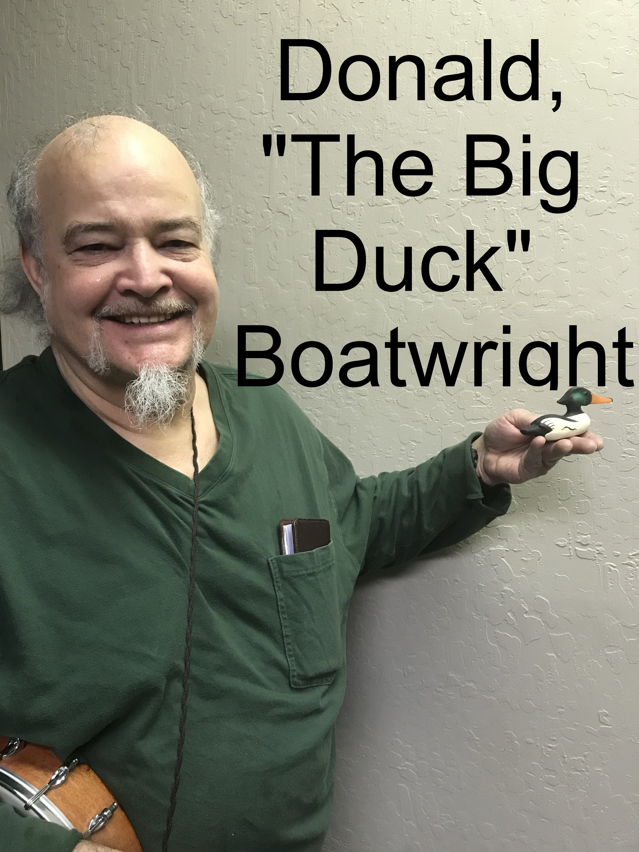 Donald Boatwright was my first guitar student and now he plays banjo as well.