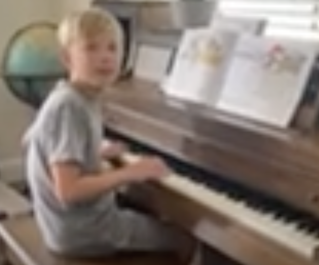 Student Showcase: Grandson Playing “What Shall We Do With A Drunken Sailor” on Piano
