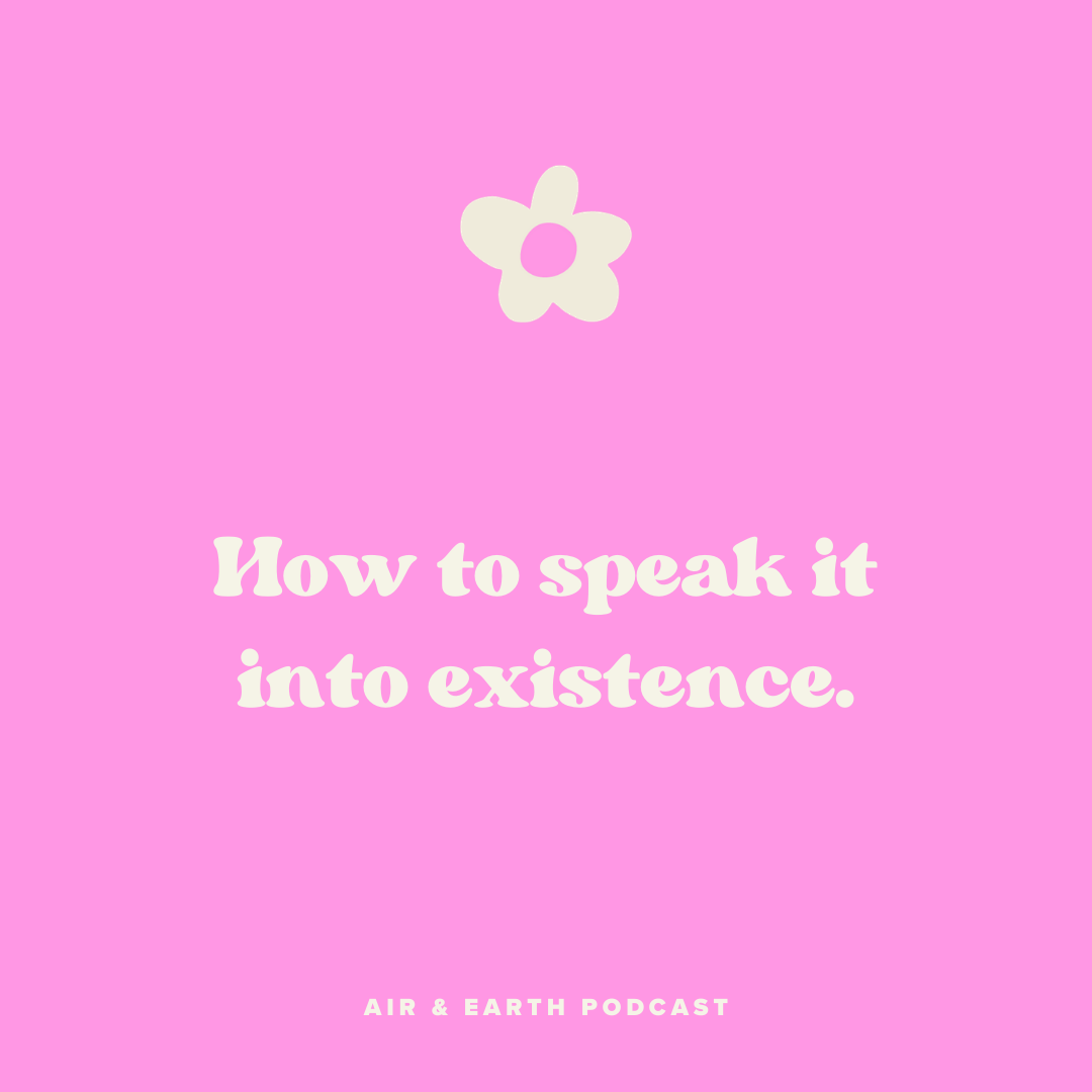 How to speak it into existence episode artwork