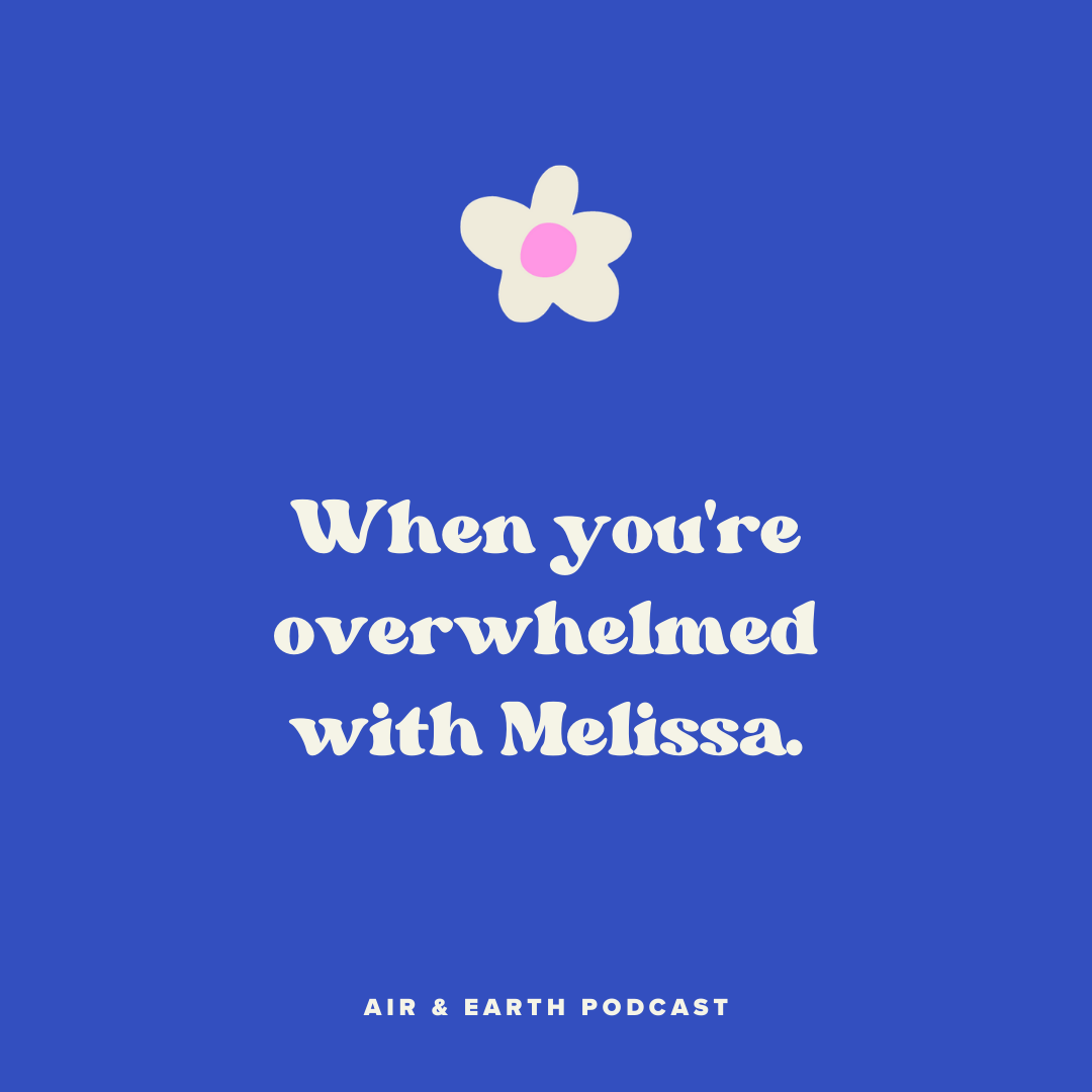 27: When you're overwhelmed with Melissa episode artwork