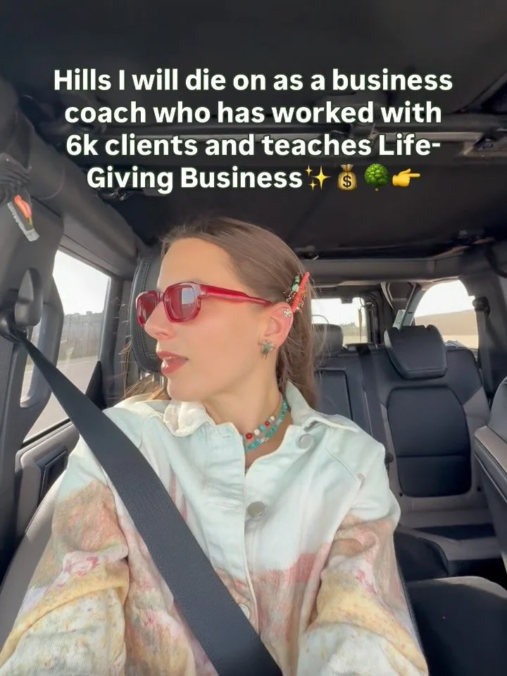 Me 🤝 dying on the hill of life-giving business. Which of these resonates most with you right now??