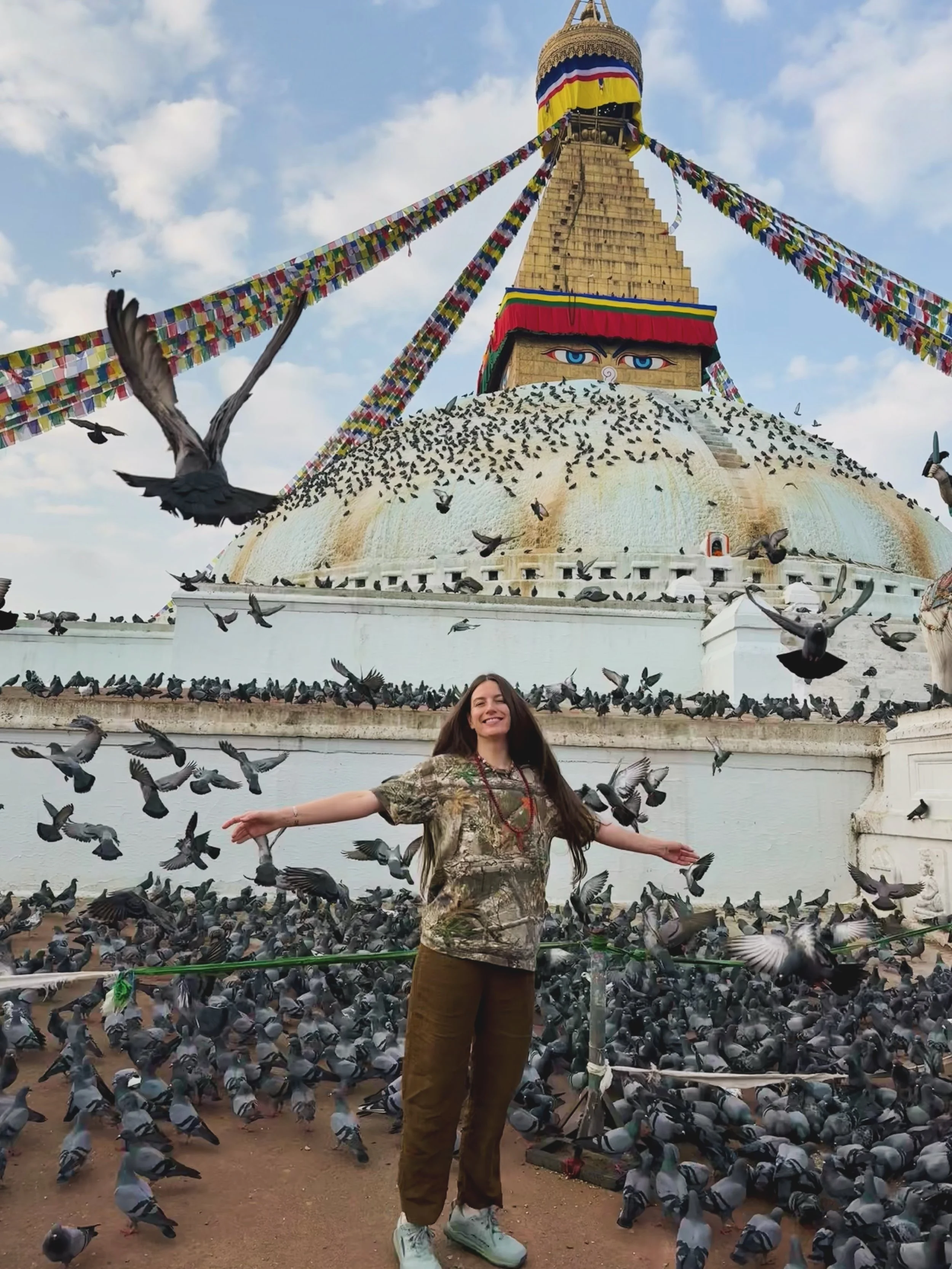 No words for Nepal yet 🥹🌈❤️&zwj;🔥🙏this wasn&rsquo;t a vacation or trip - it was pilgrimage, a transmission, a journey within. After integration I&rsquo;ll share more 🪷 so grateful for our teacher @tulku_yeshi_rinpoche for his great generosity 🥲