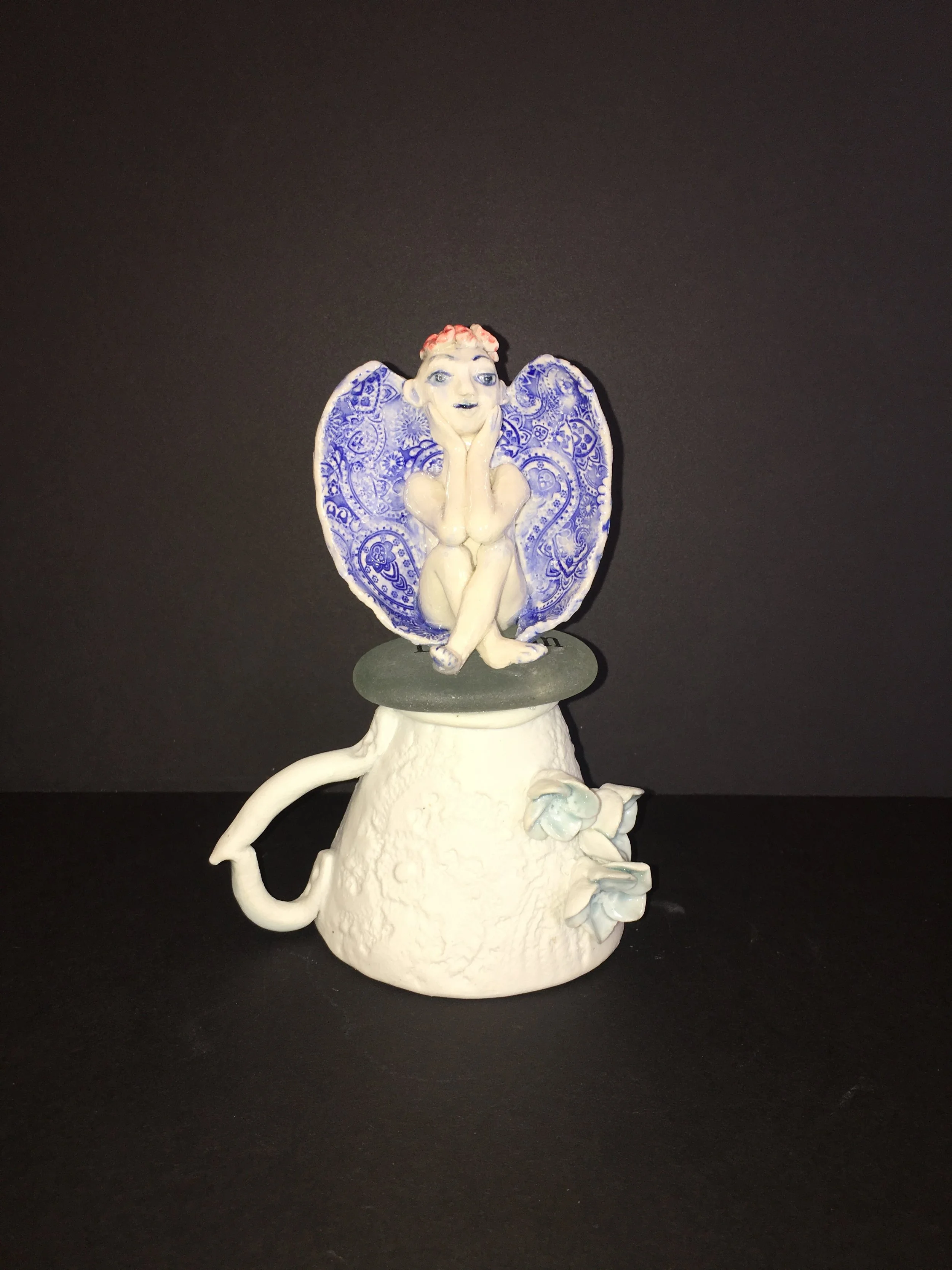 Angel on the tea cup